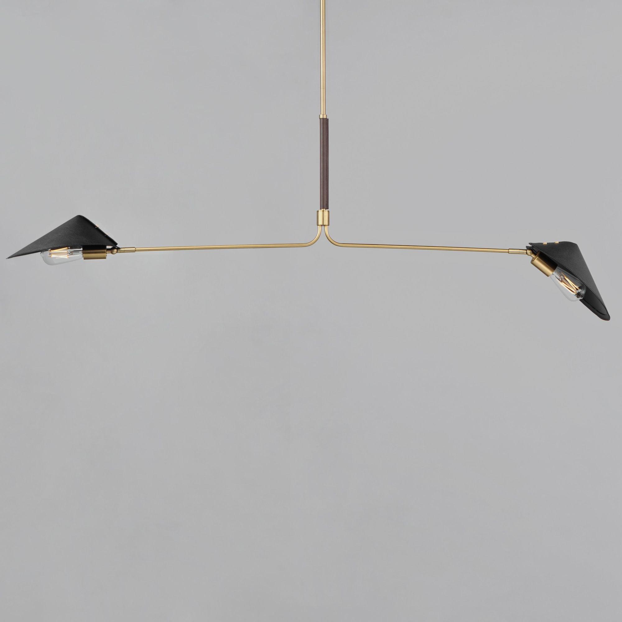 Studio M SM81802NAB Cavalier 2-Light Pendant in Natural Aged Brass by Mat Sanders