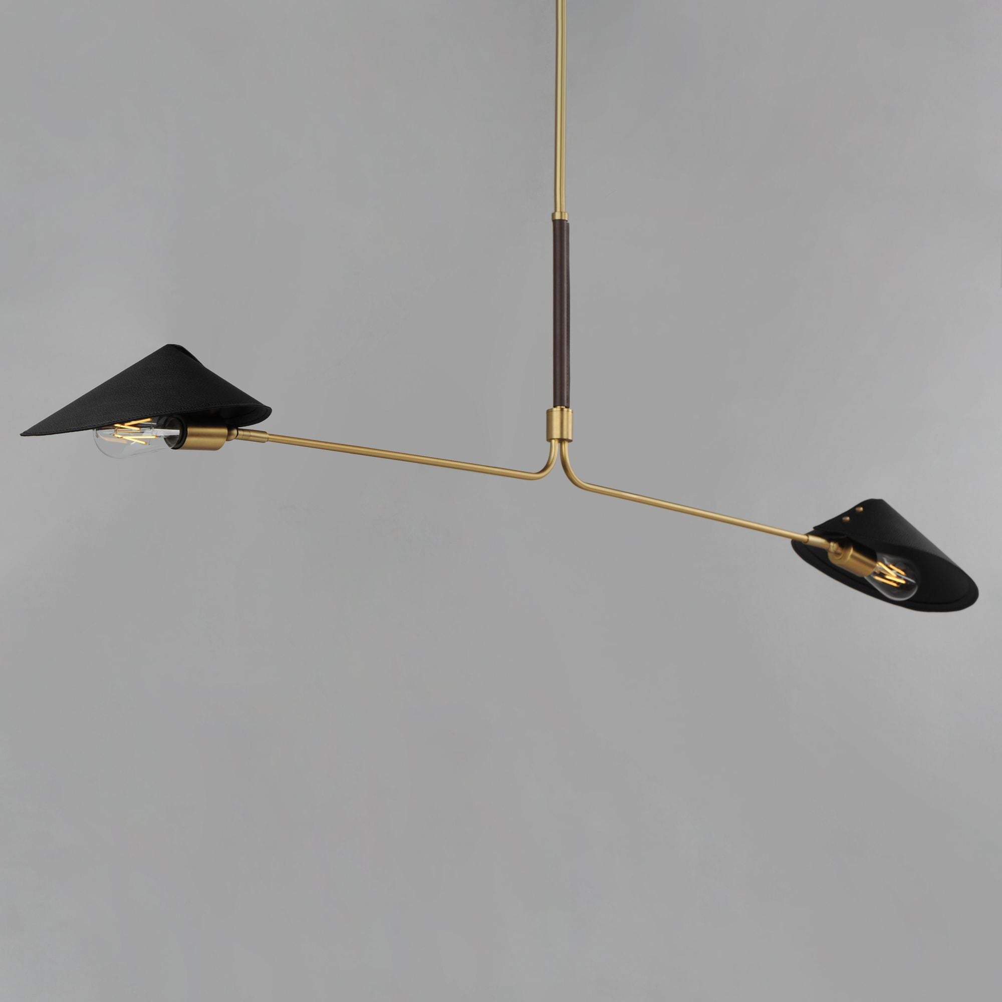 Studio M SM81802NAB Cavalier 2-Light Pendant in Natural Aged Brass by Mat Sanders