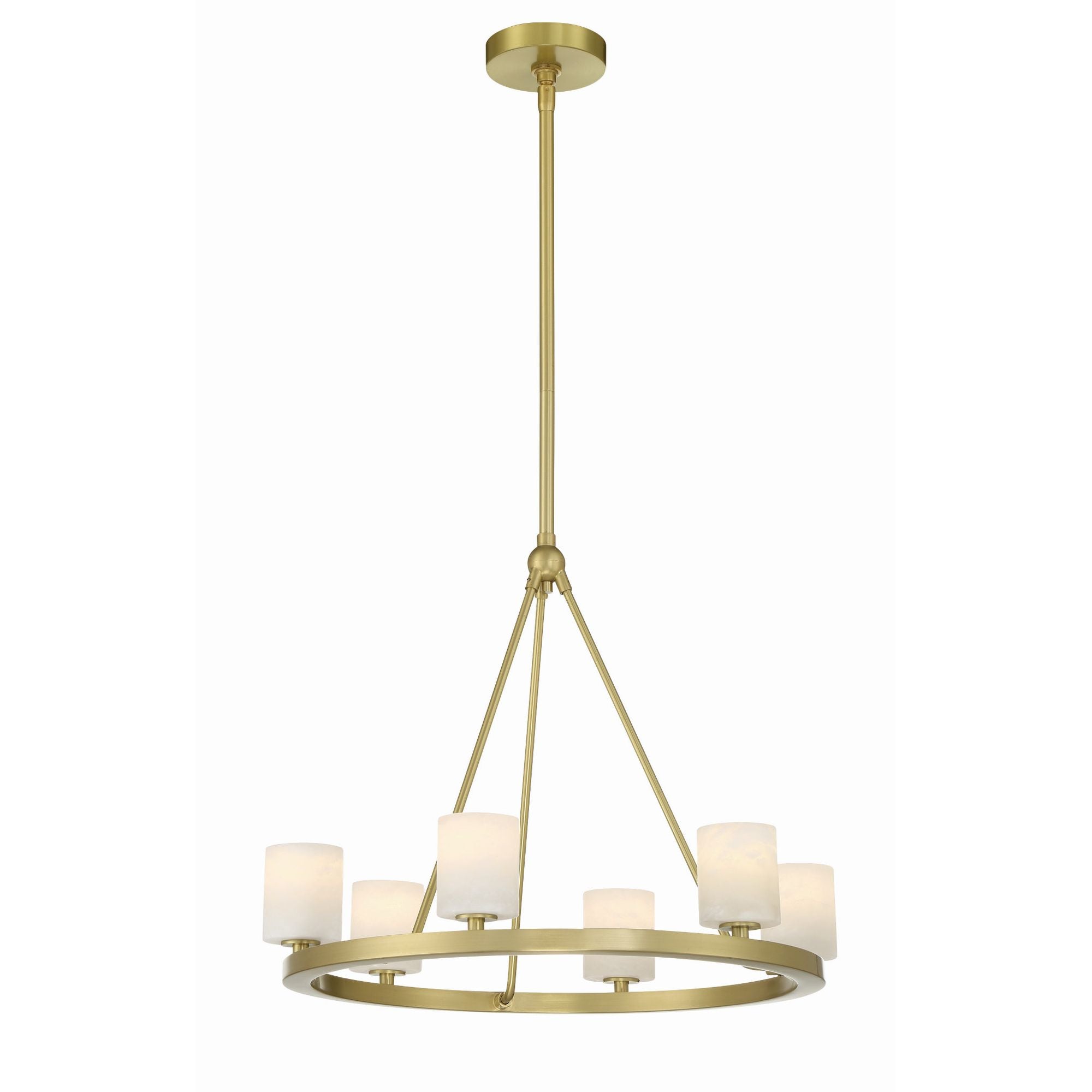 Aragon 22.75'' LED Soft Brass Chandelier Gold 22.75"W x 18"H x 22.75"D