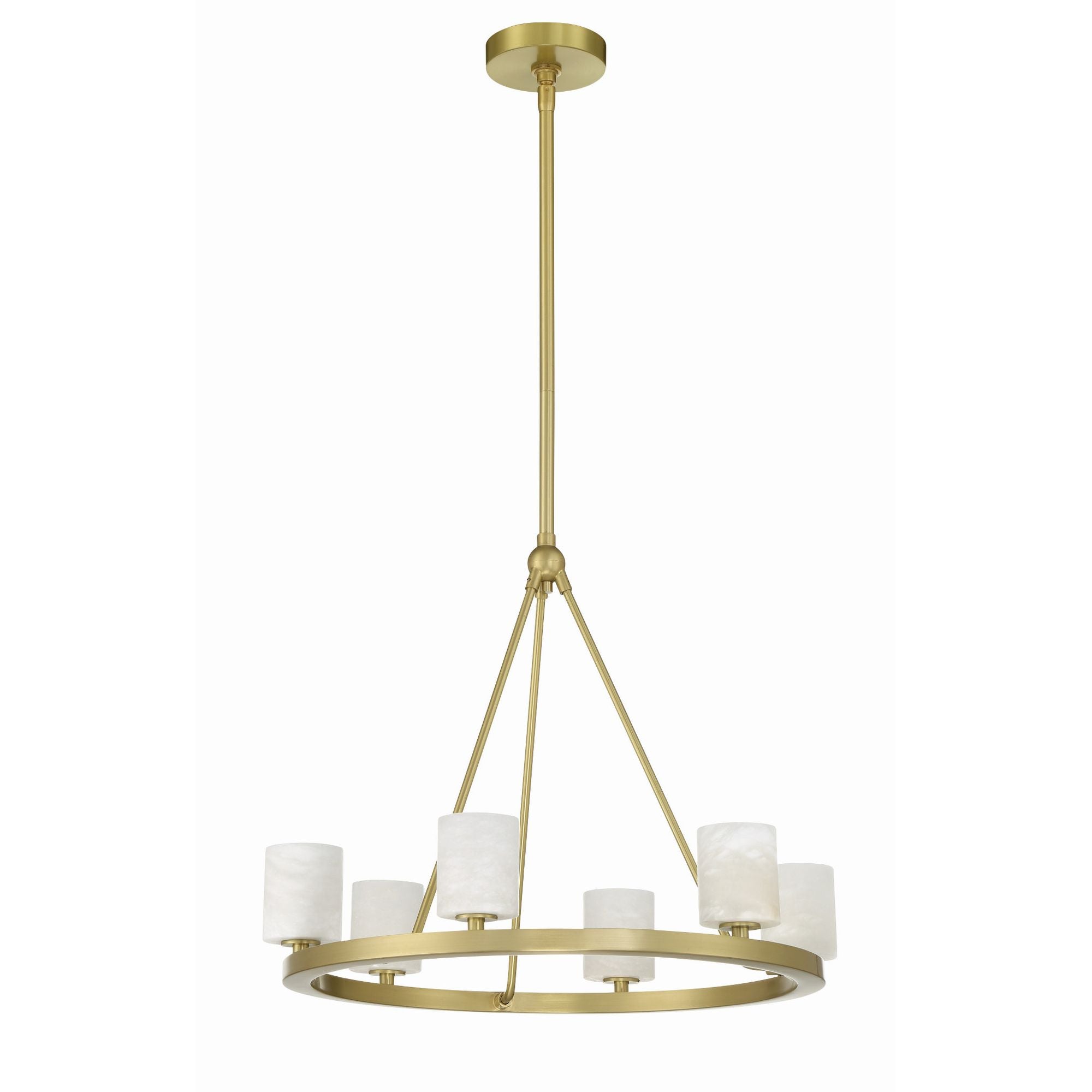 Aragon 22.75'' LED Soft Brass Chandelier Gold 22.75"W x 18"H x 22.75"D