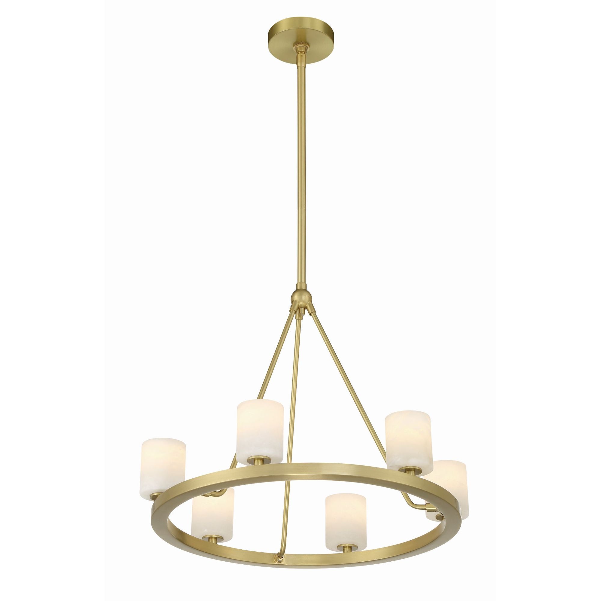Aragon 22.75'' LED Soft Brass Chandelier Gold 22.75"W x 18"H x 22.75"D