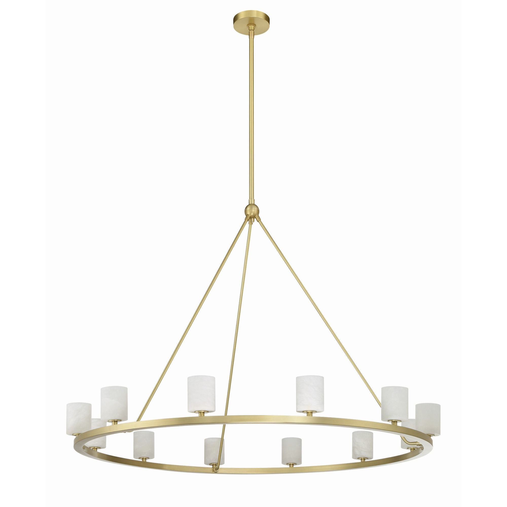 Aragon 46.75'' LED Soft Brass Chandelier Gold 46.75"W x 32"H x 46.75"D