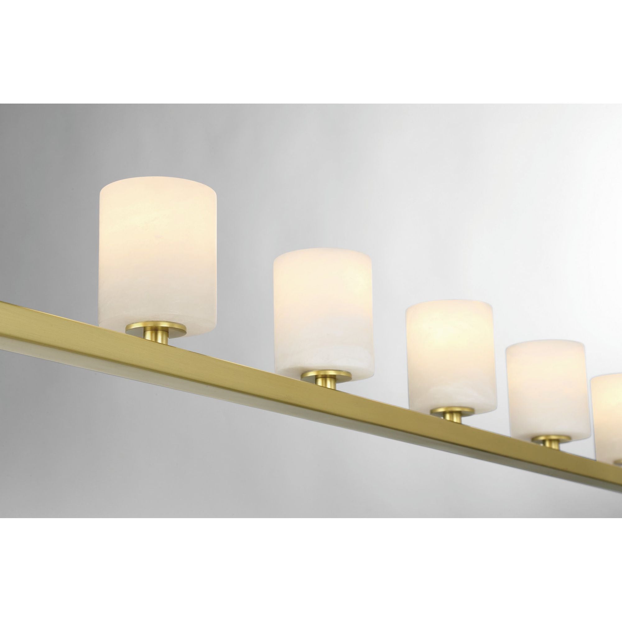 Aragon 56'' LED Soft Brass Linear Chandelier Gold 56"W x 9"H x 3"D