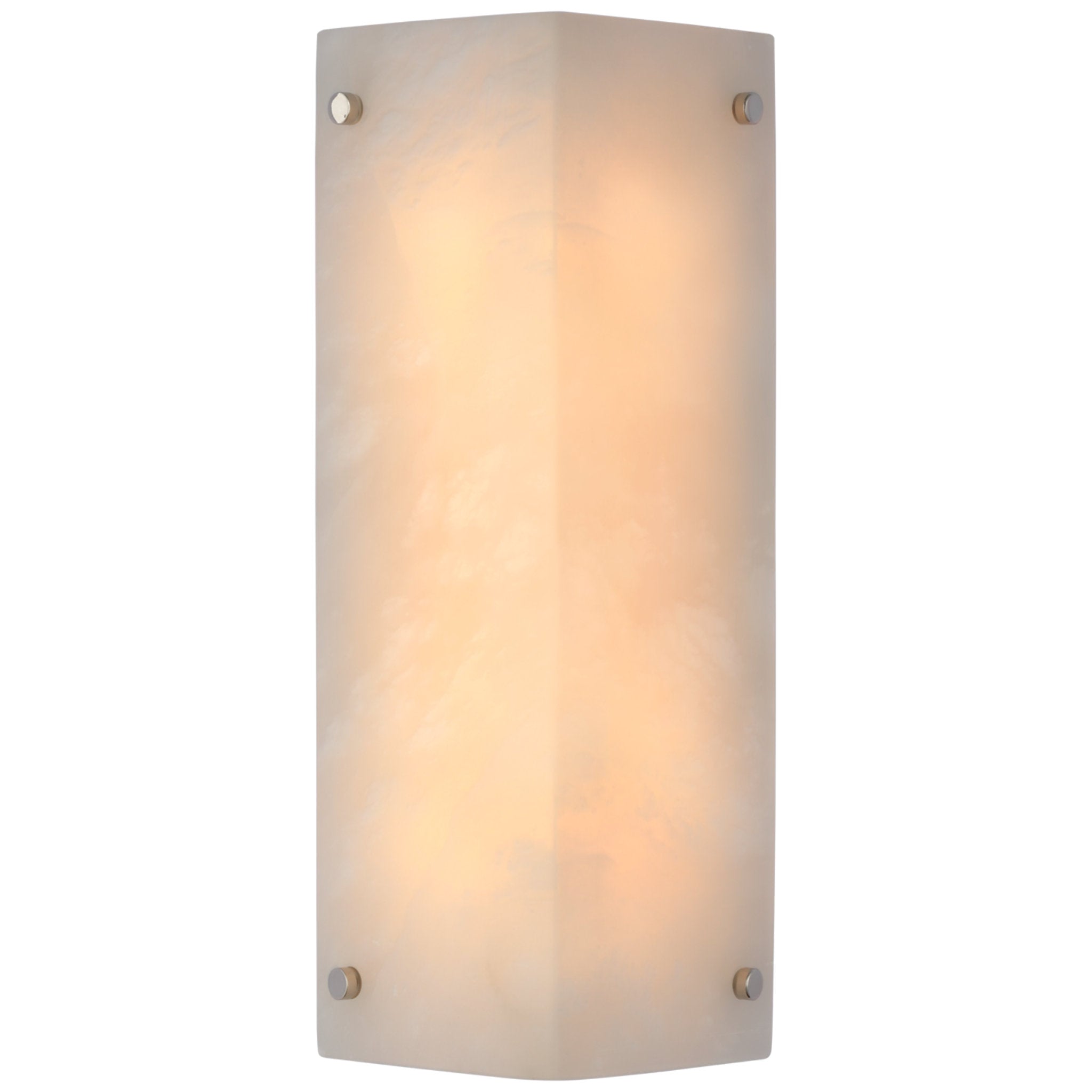 AERIN Clayton Wall Sconce in Alabaster and Polished Nickel Wall Light W5.5" x H12.5"