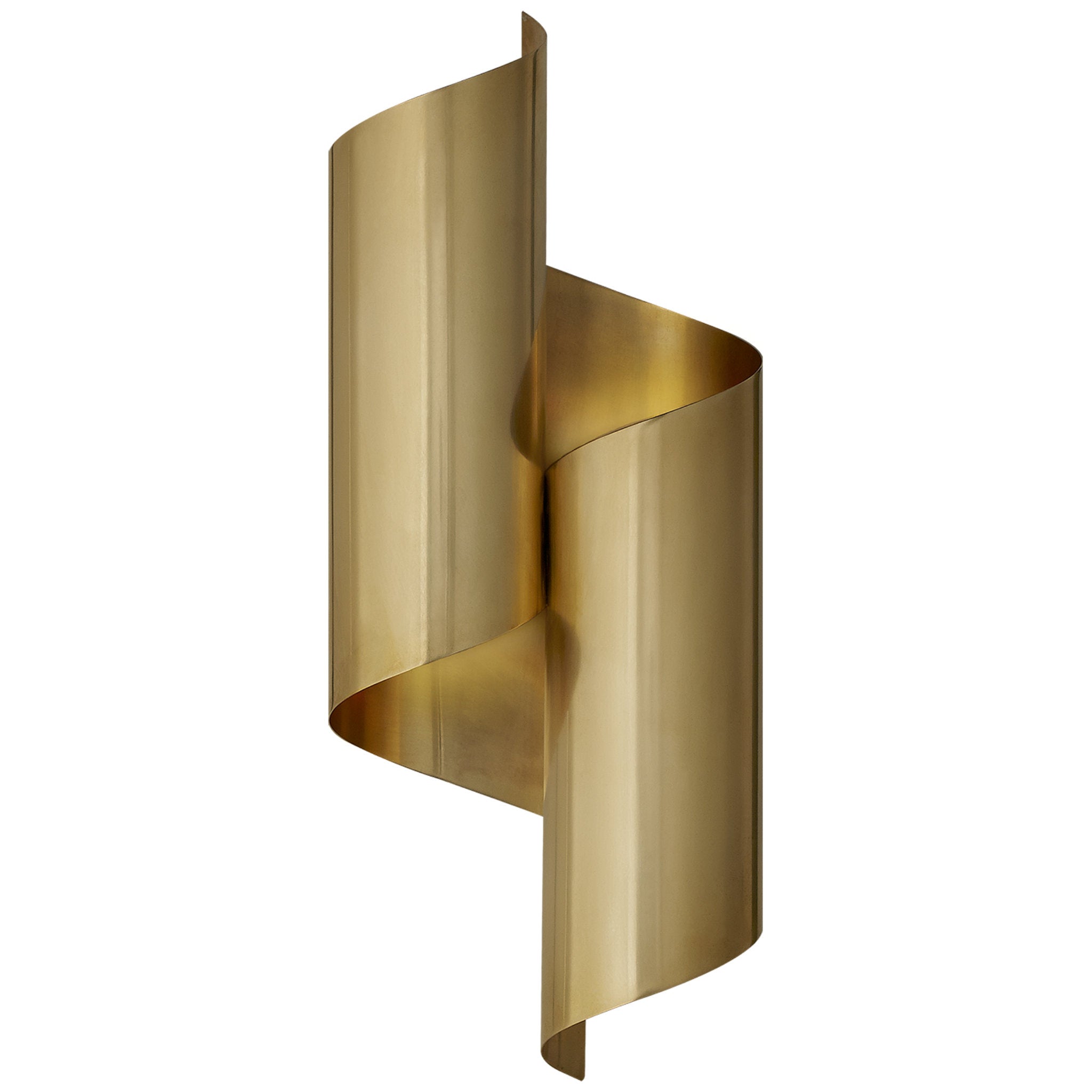 AERIN Iva Medium Wrapped Sconce in Hand-Rubbed Antique Brass Wall Light W7" x H17.25"