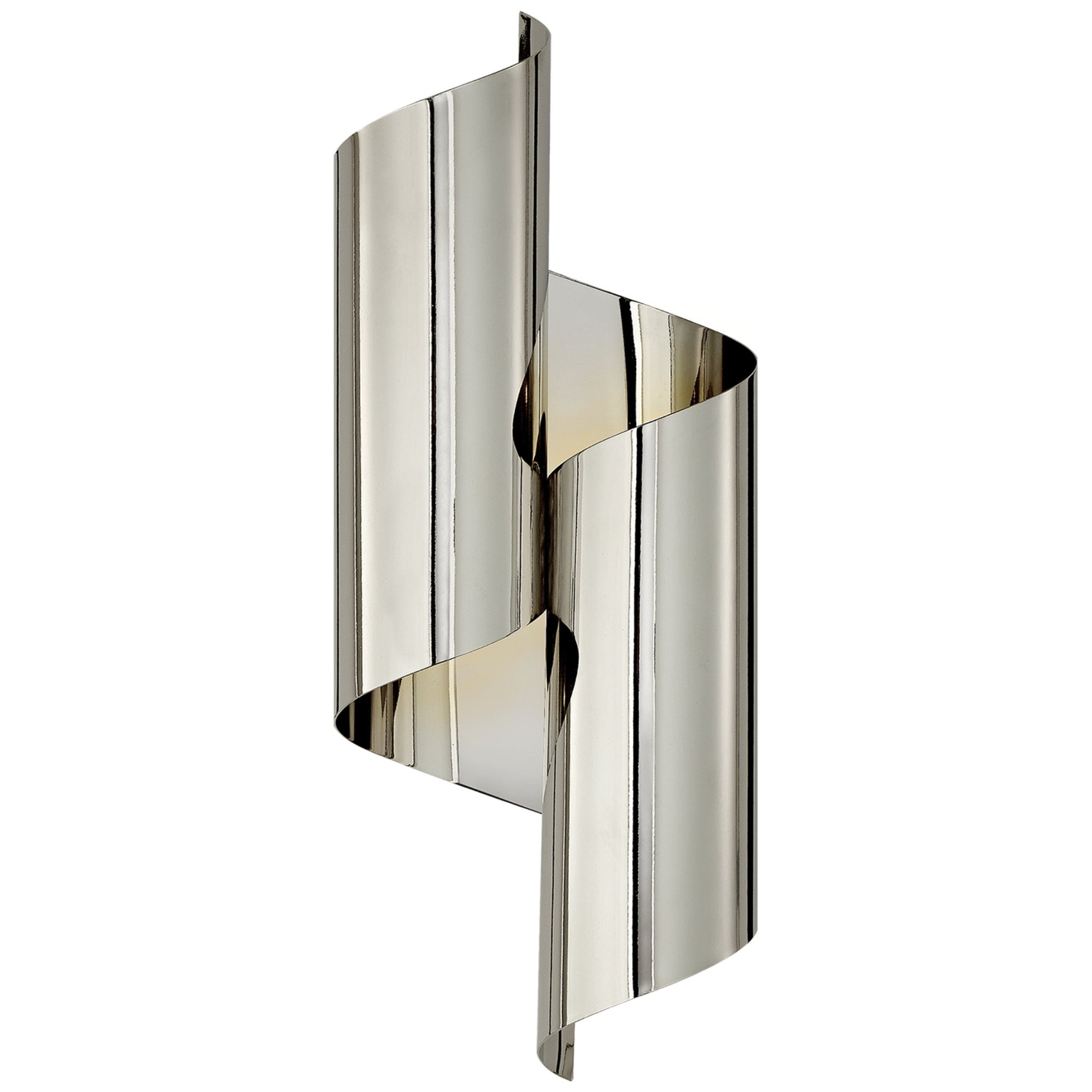 AERIN Iva Medium Wrapped Sconce in Polished Nickel Wall Light W7" x H17.25"