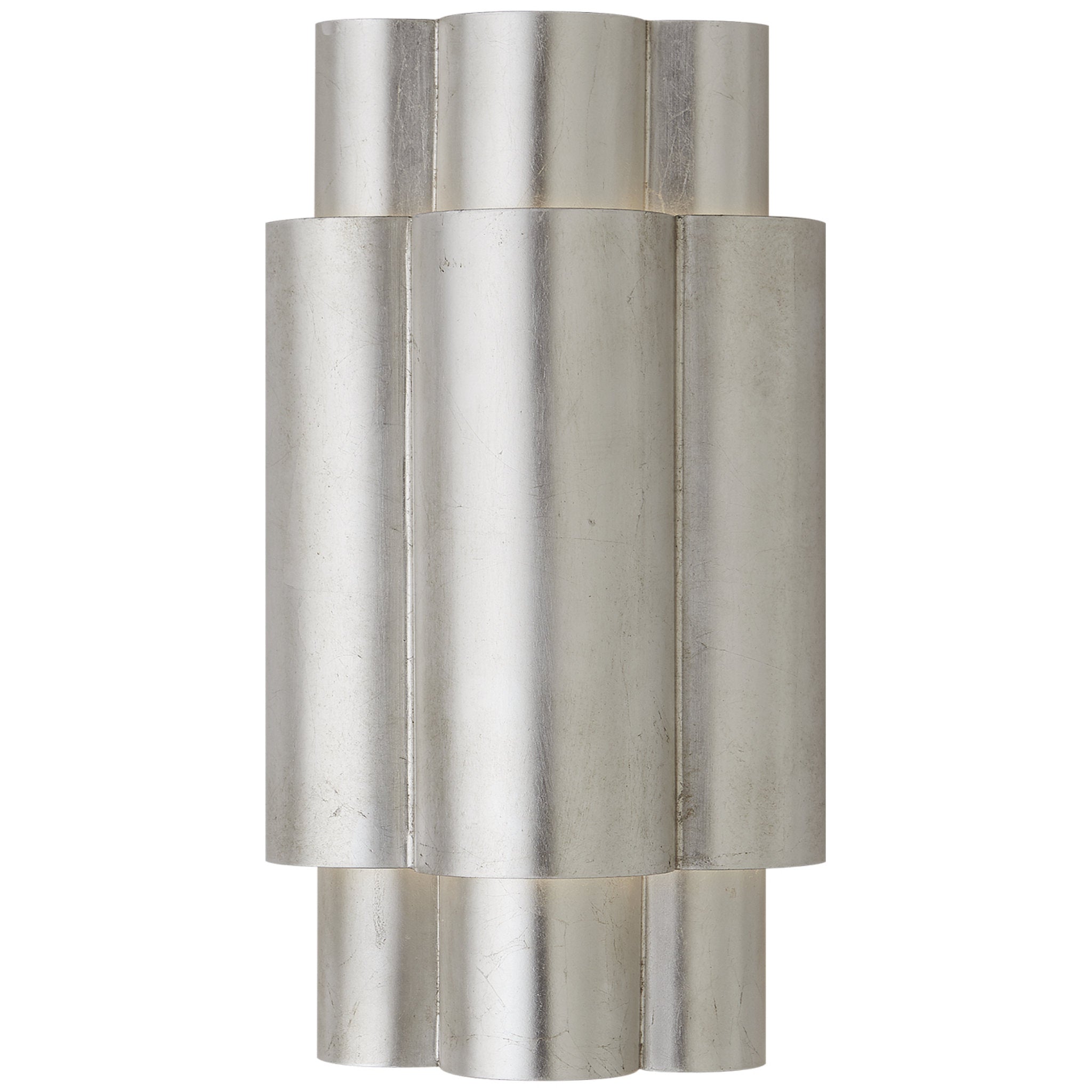 AERIN Arabelle Medium Sconce in Burnished Silver Leaf Wall Light W7.75" x H14"