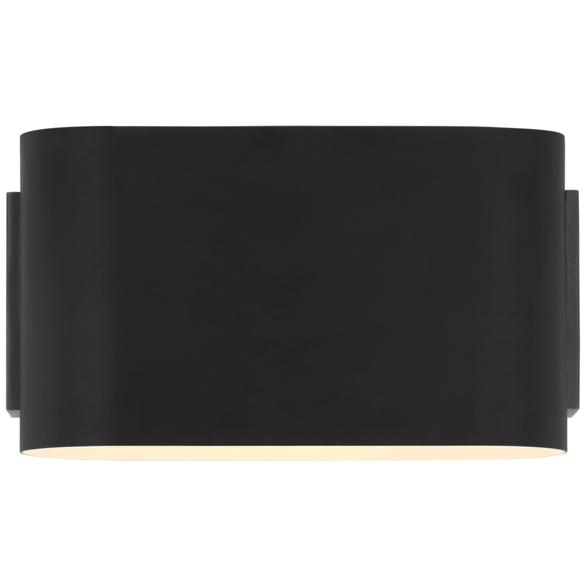 AERIN Nella Small Oblong Sconce in Matte Black Wall Light W11" x H6"