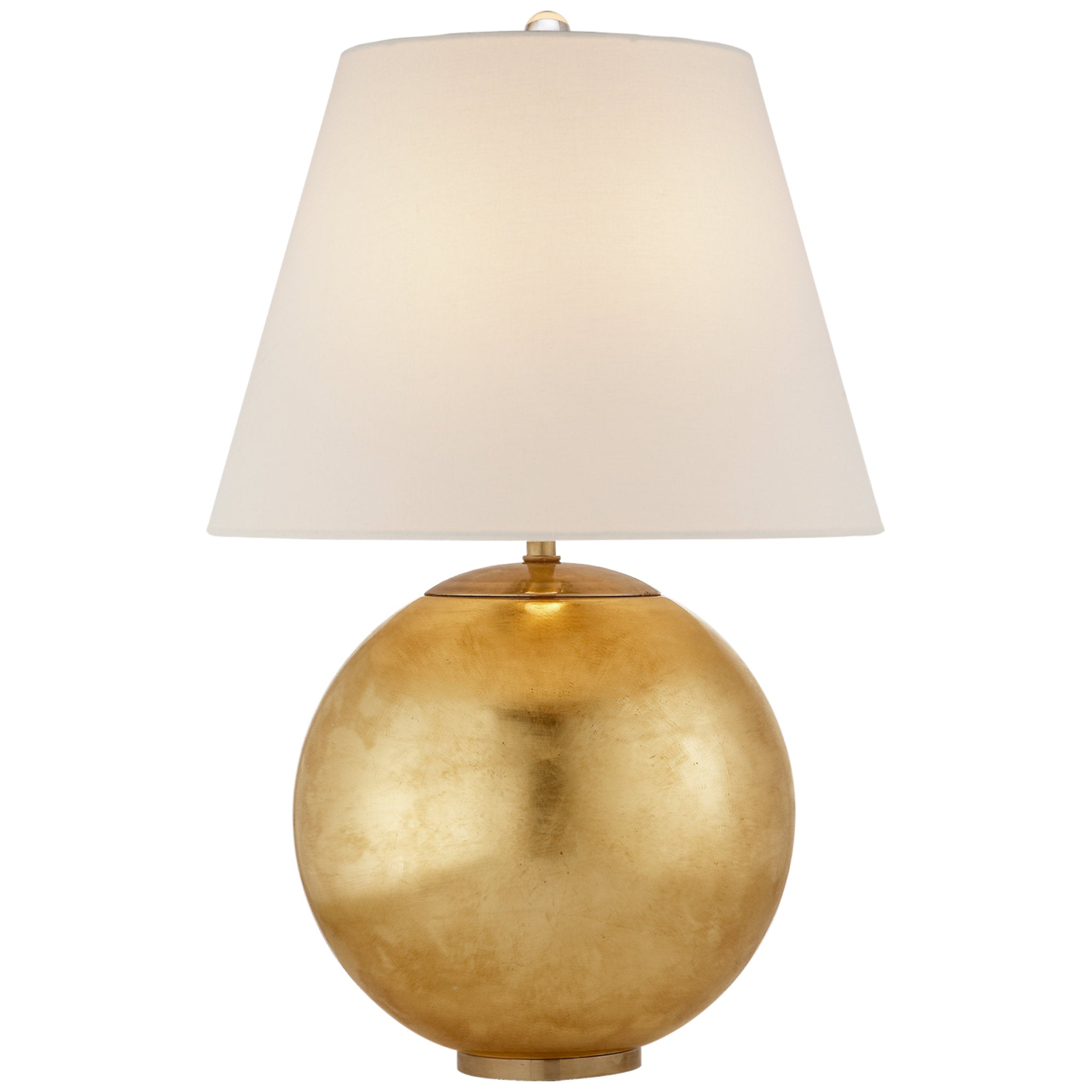 AERIN Morton Table Lamp in Gild with Linen Shade W16.5" x H24.5"