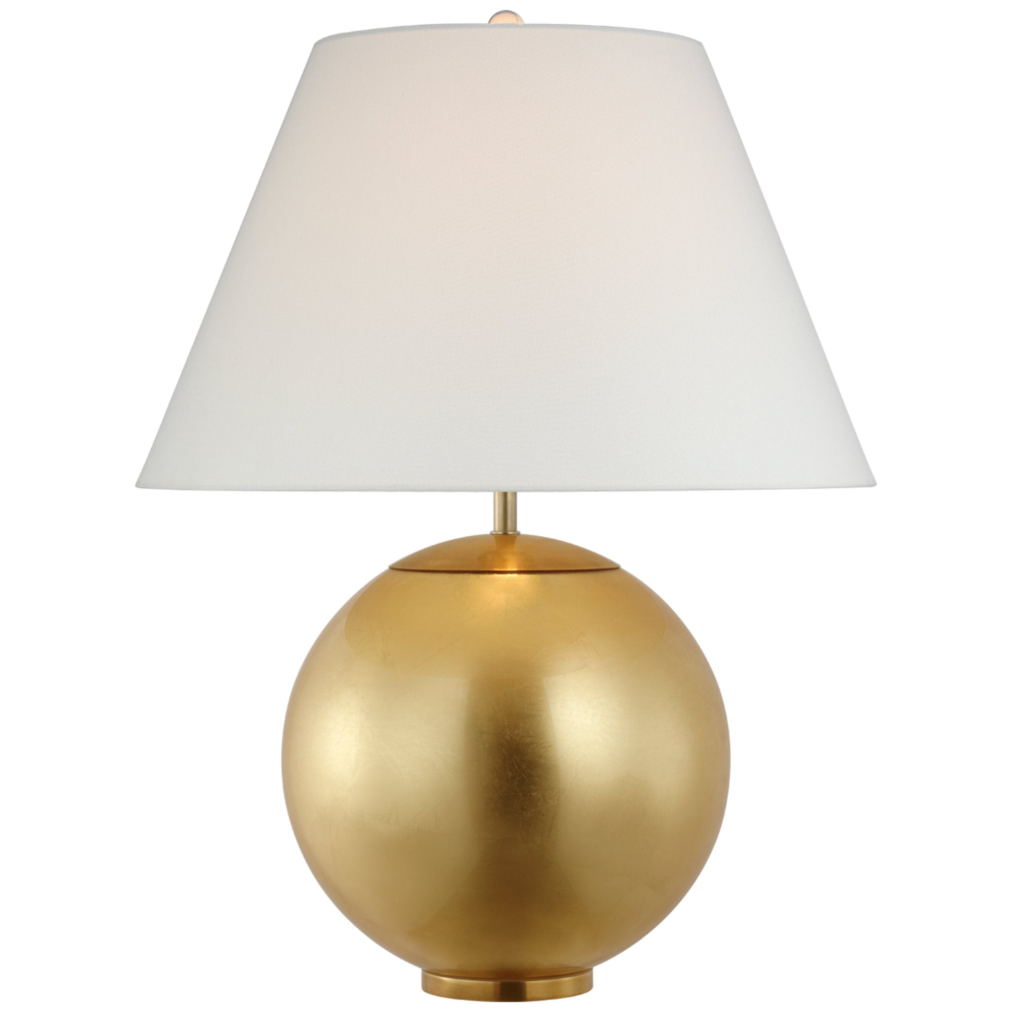 AERIN Morton Large Table Lamp in Gild with Linen Shade W23" x H30.5"