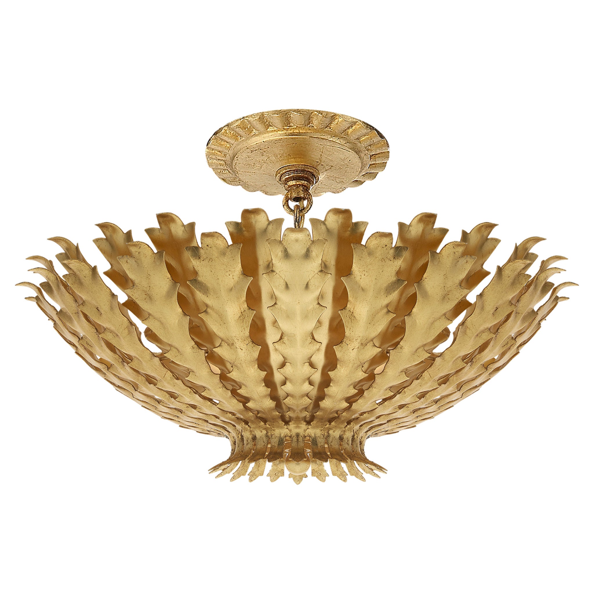 AERIN Hampton Mini Chandelier in Gild Ceiling Light W16.75" x H8"