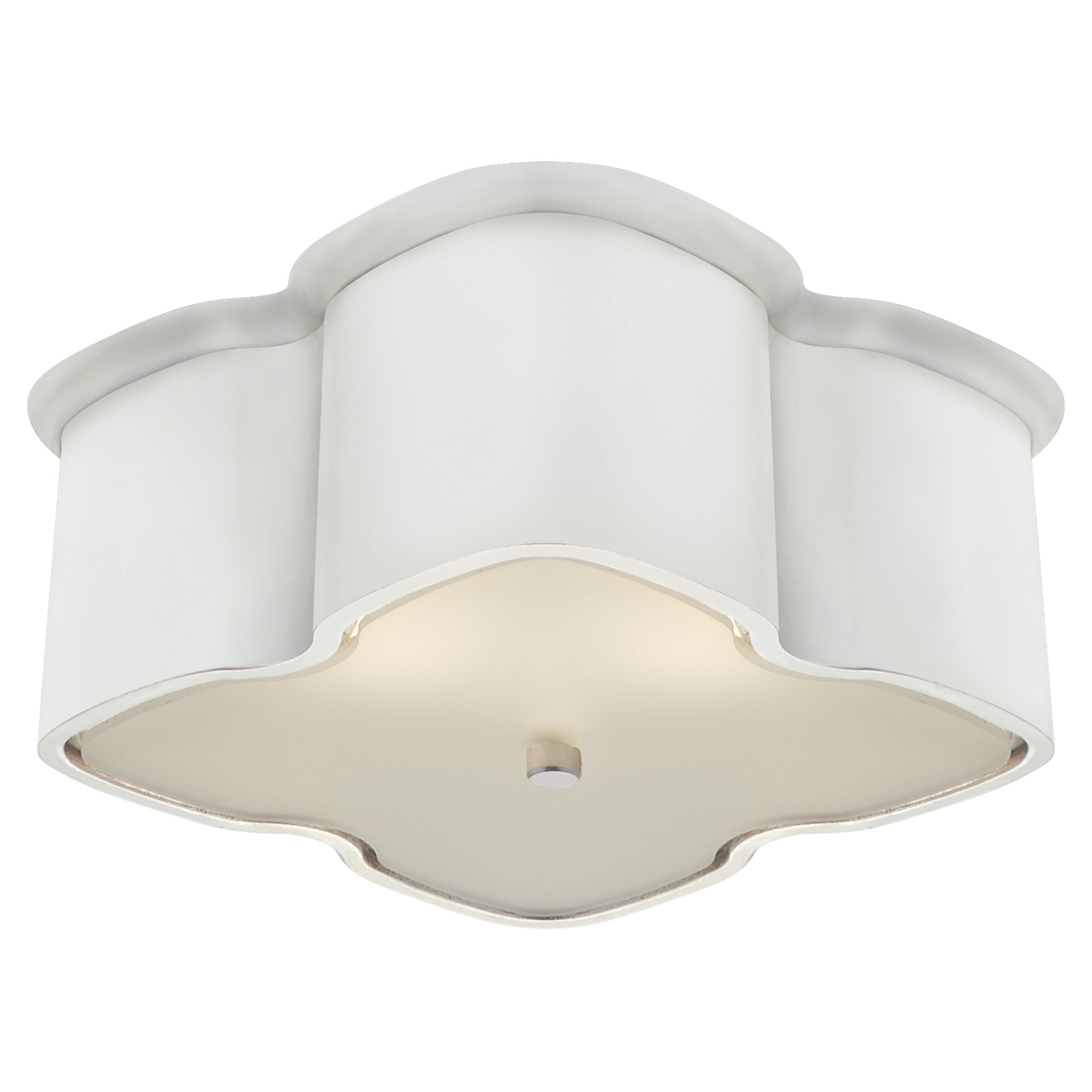 AERIN Bolsena Clover Flush Mount in White Ceiling Light W11.75" x H5.75"