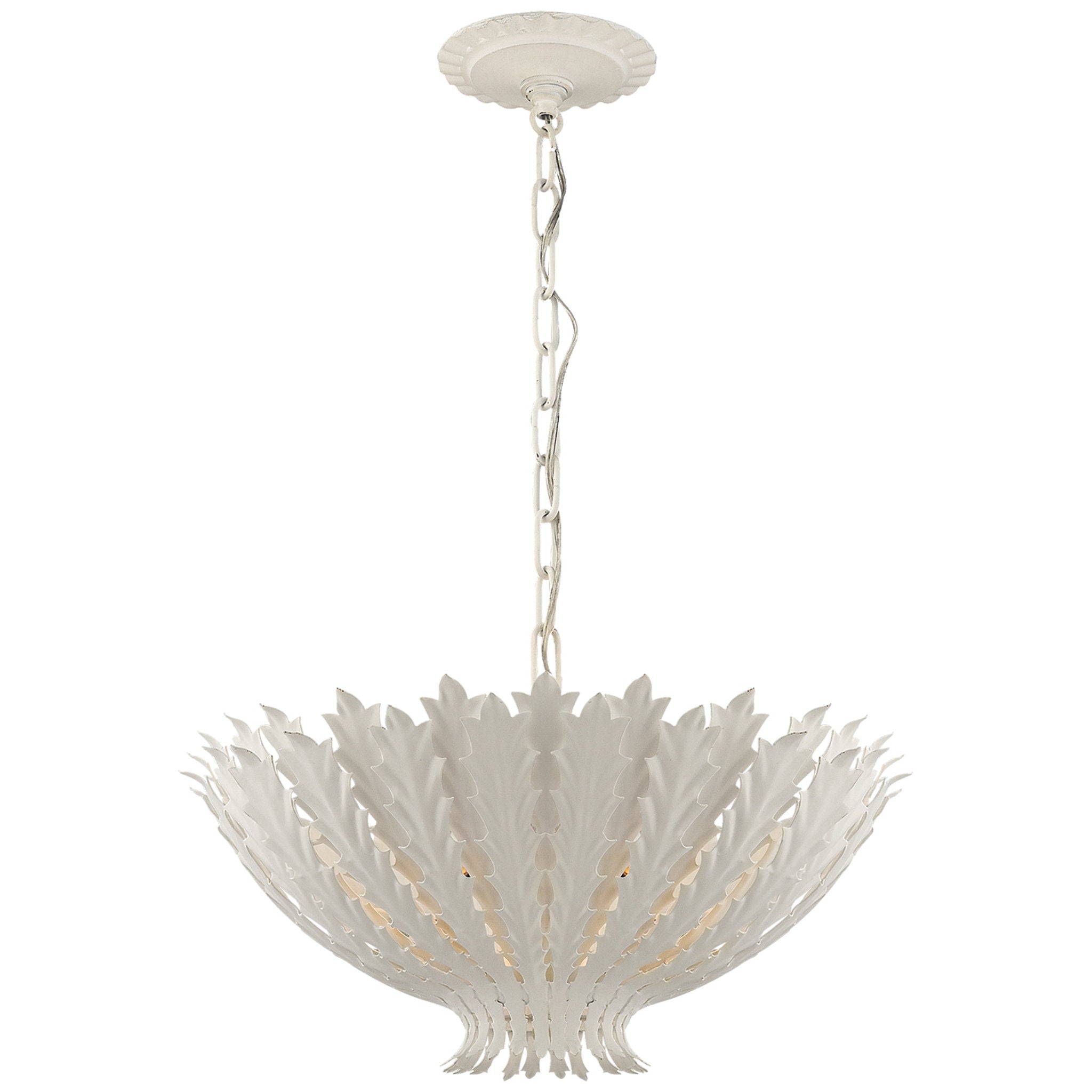 AERIN Hampton Small Chandelier in Plaster White Ceiling Light W19.5" x H9.25"