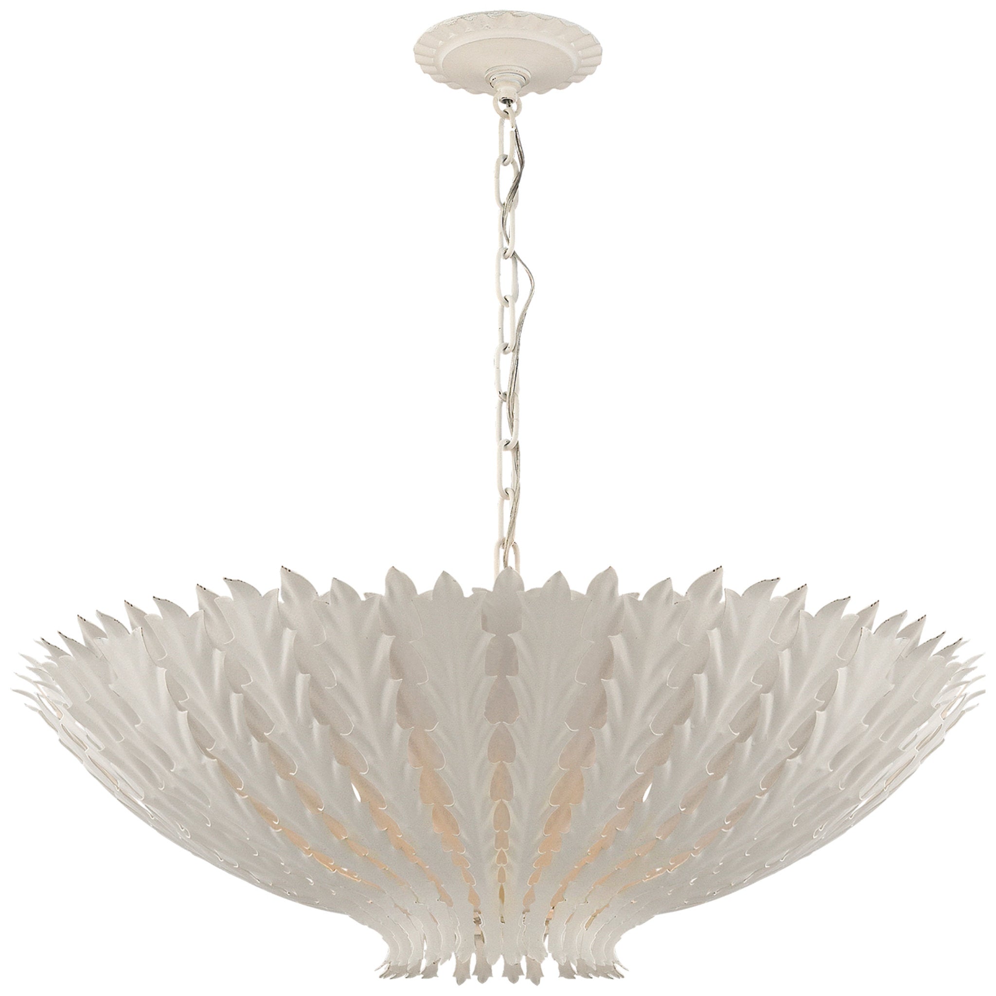 AERIN Hampton Medium Chandelier in Plaster White Ceiling Light W25.5"