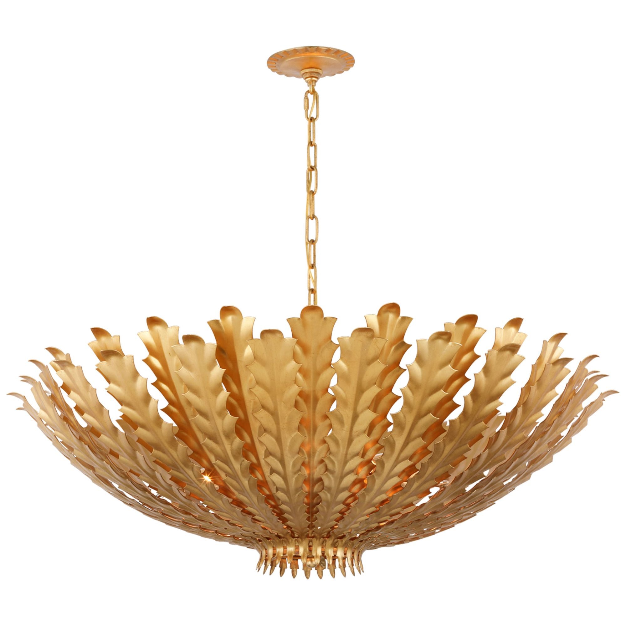AERIN Hampton Large Chandelier in Gild Ceiling Light W36" x H14"