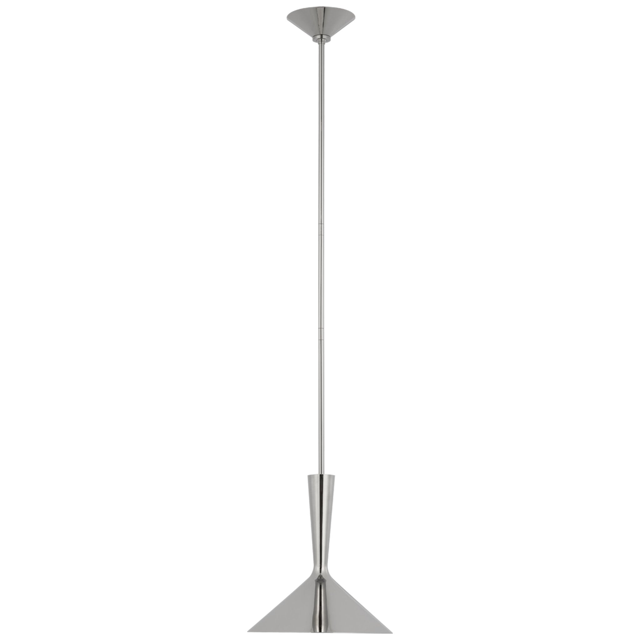 AERIN Rosetta Medium Pendant in Polished Nickel Ceiling Light W12"