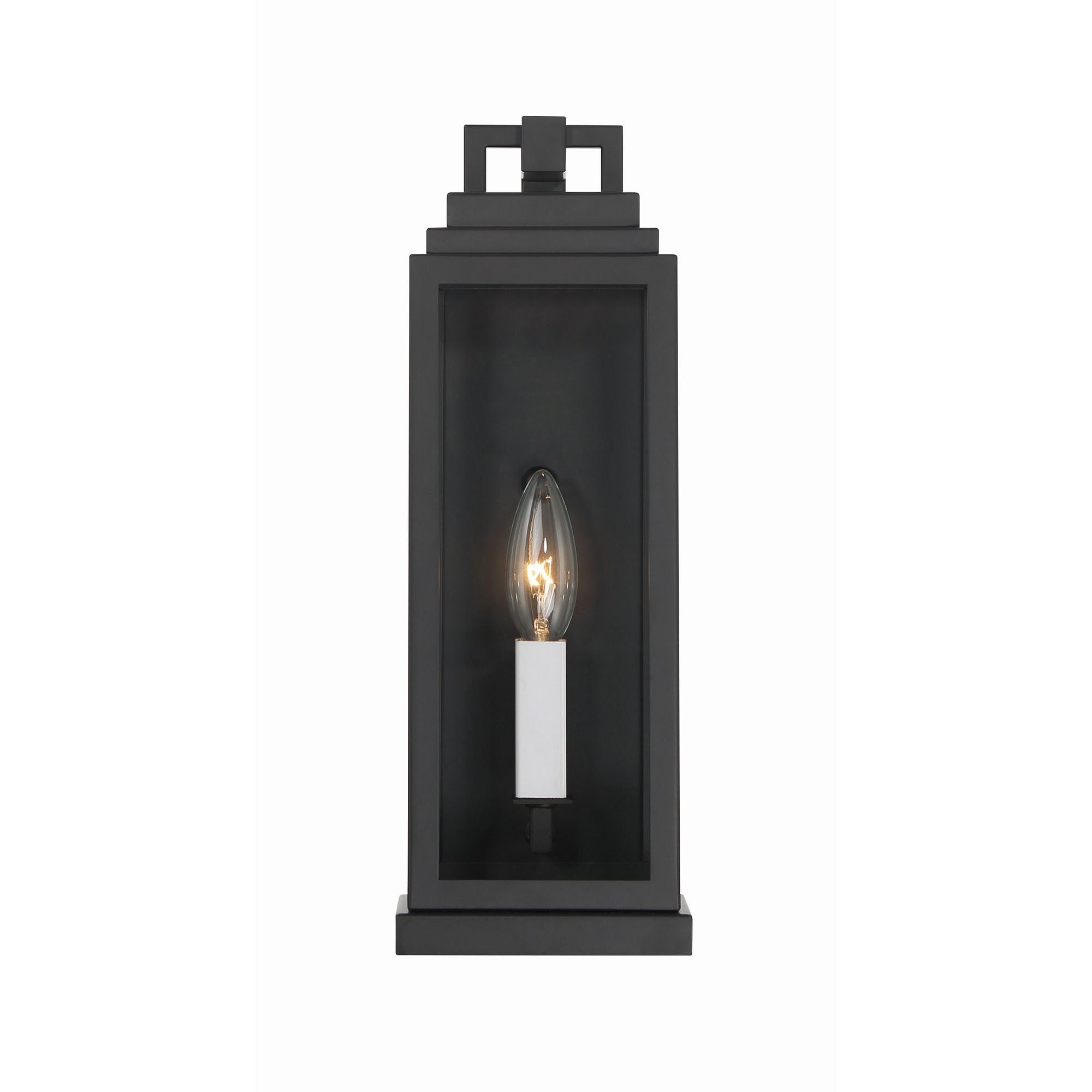 Aspen 1 Light Matte Black Outdoor Sconce 5"W x 14"H x 4.5"D
