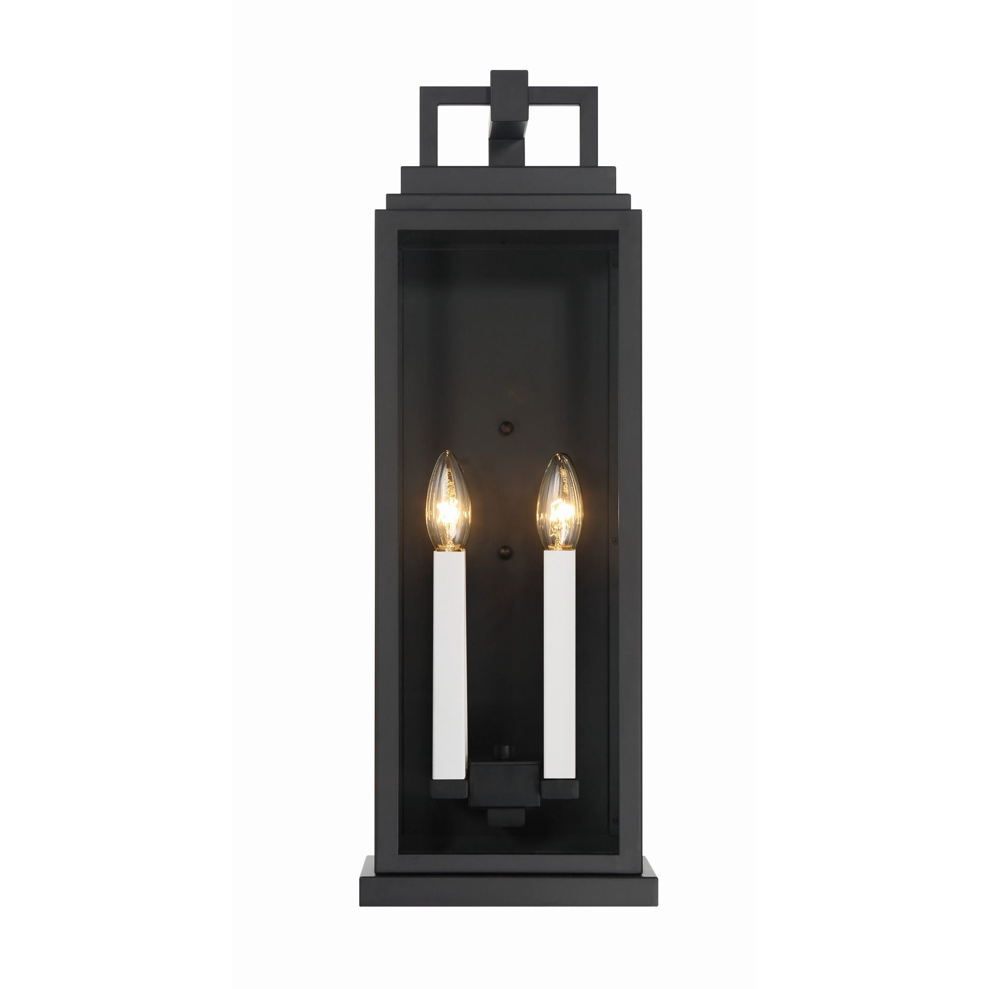 Aspen 4 Light Matte Black Outdoor Sconce 7.75"W x 22.5"H x 7.25"D