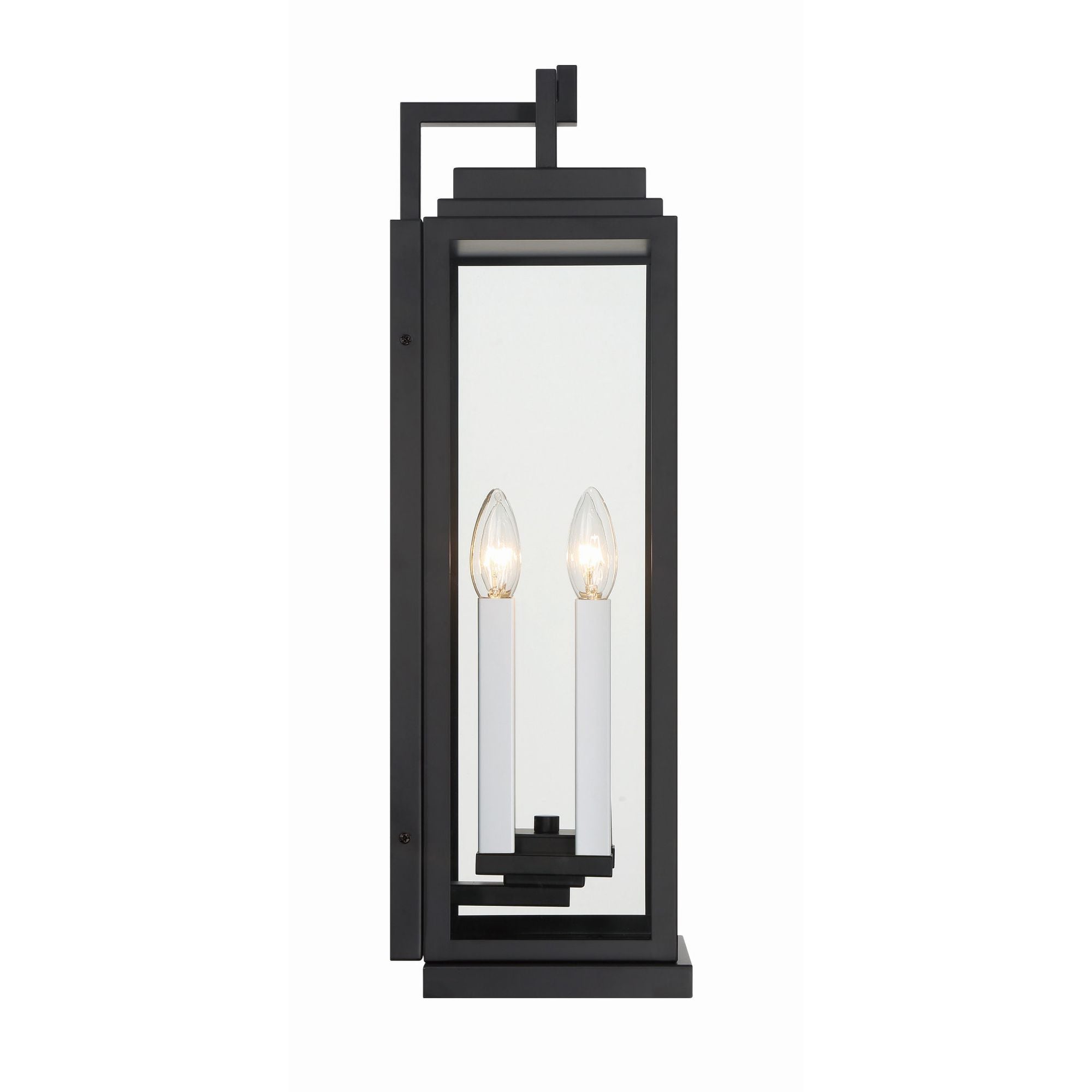 Aspen 4 Light Matte Black Outdoor Sconce 7.75"W x 22.5"H x 7.25"D