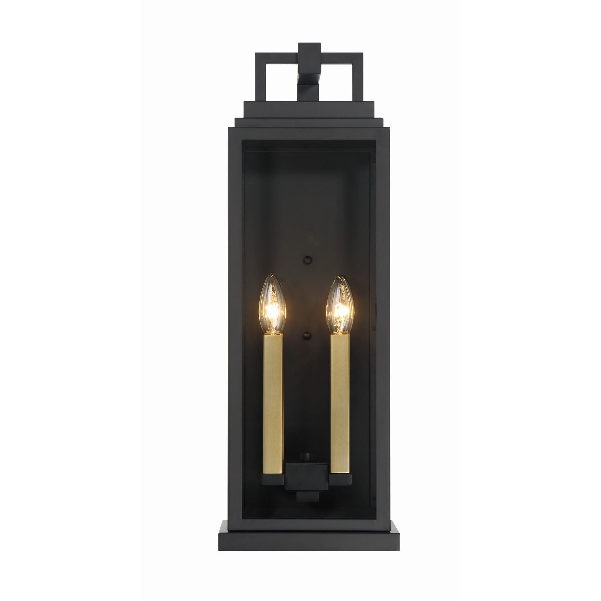 Aspen 4 Light Matte Black Outdoor Sconce 7.75"W x 22.5"H x 7.25"D