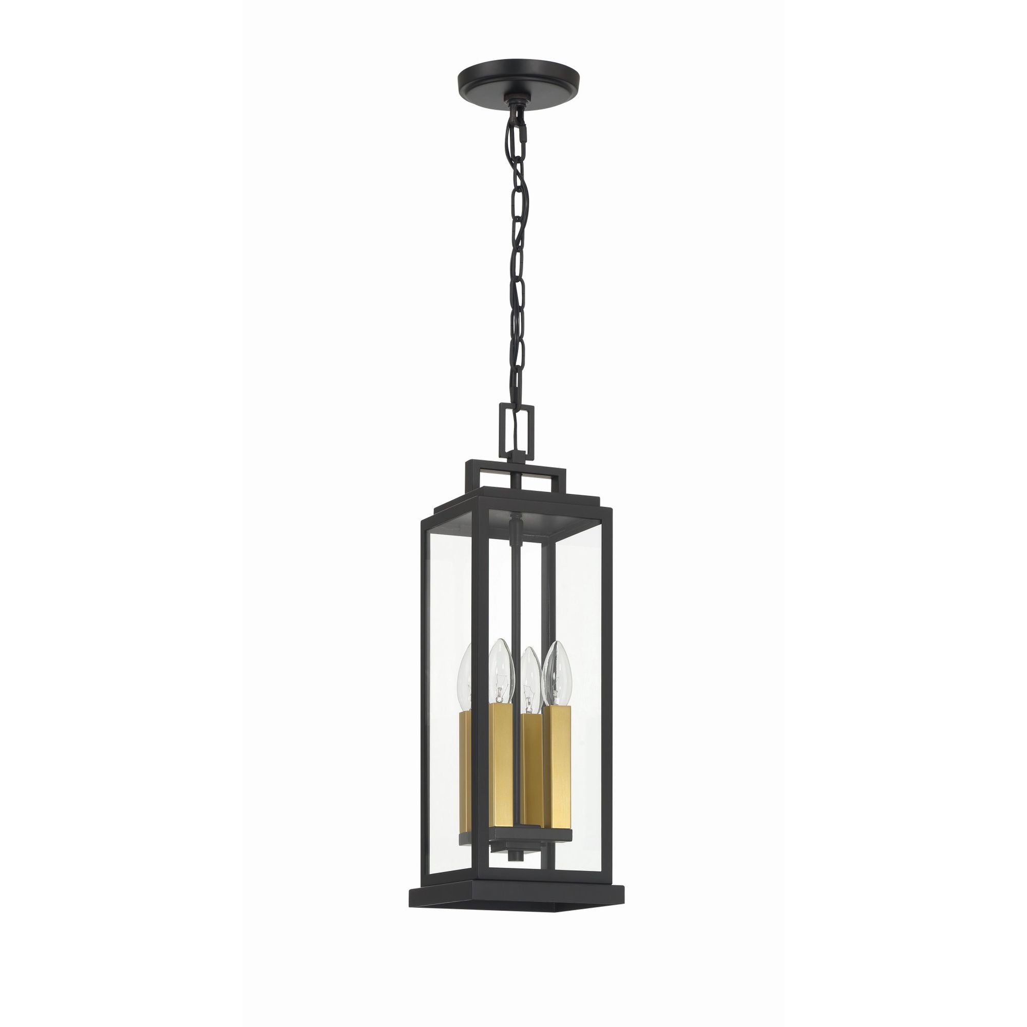 Aspen 6.5'' Matte Black Outdoor Pendant Black 6.5"W x 20.5"H x 6.5"D