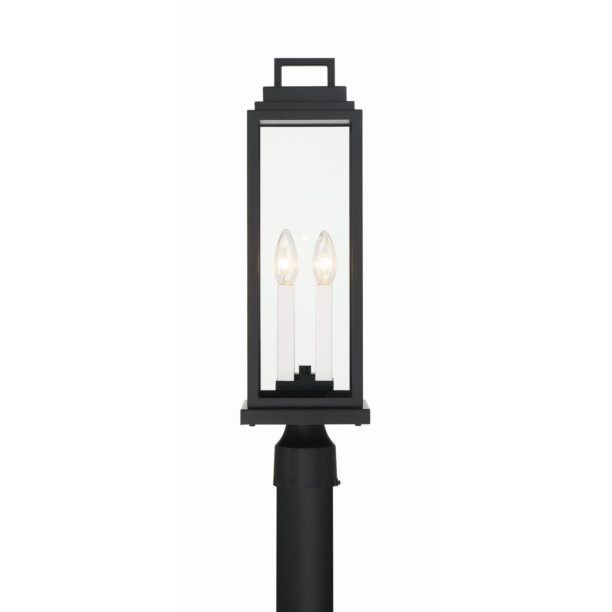 Aspen 4 Light Matte Black Outdoor Post 6.5"W x 22"H x 6.5"D