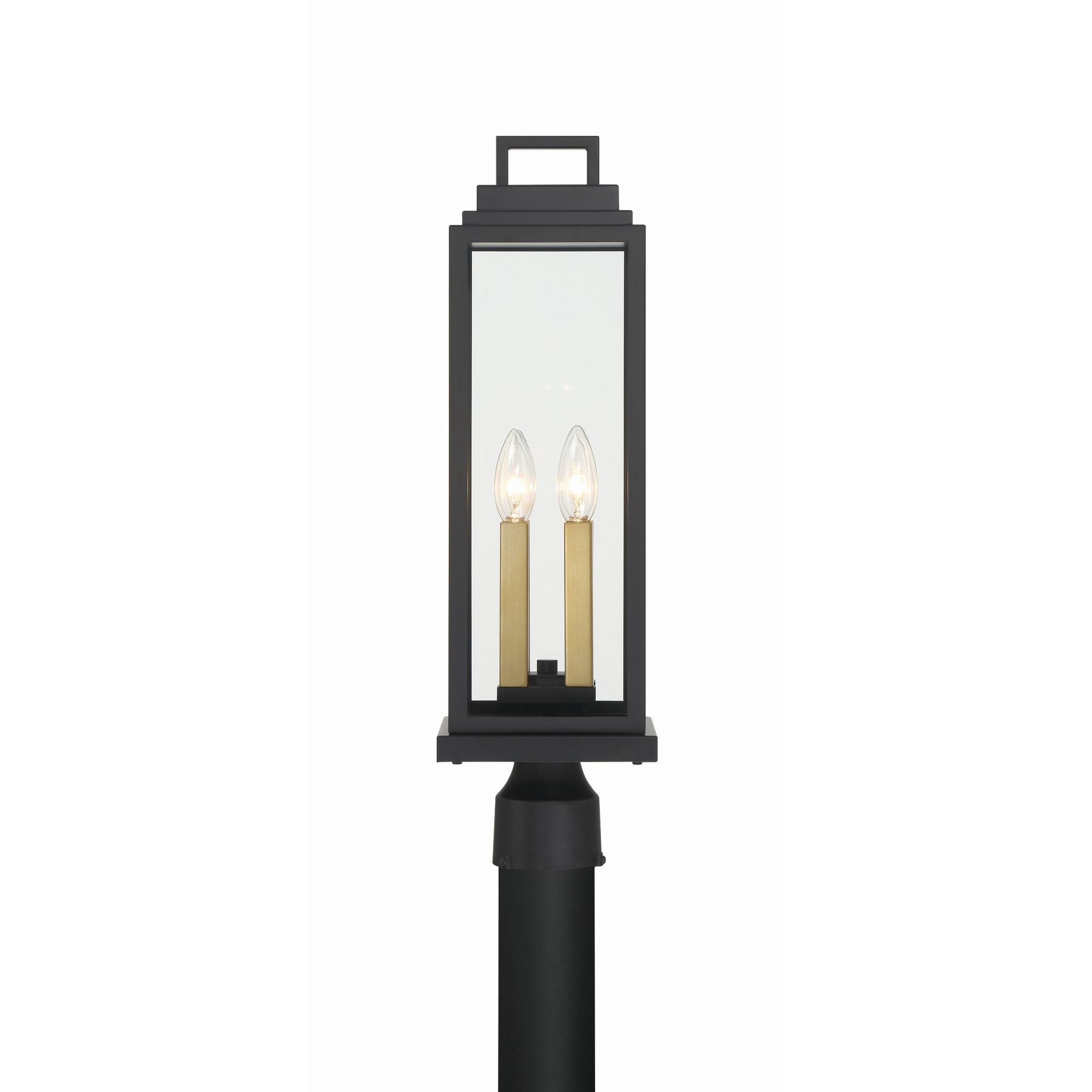 Aspen 4 Light Matte Black Outdoor Post 6.5"W x 22"H x 6.5"D
