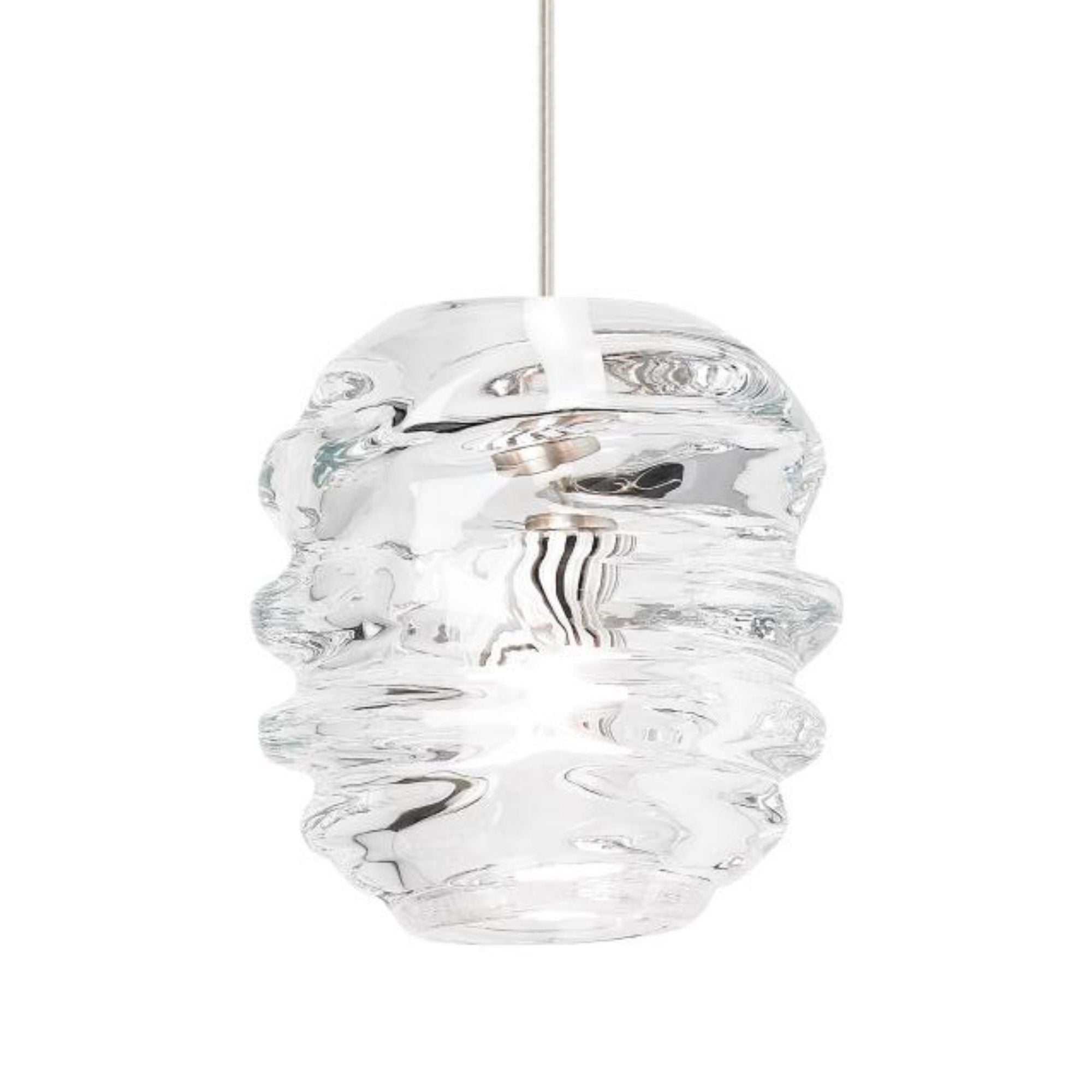 Audra Pendant Line-Voltage Pendants/Suspension 1-Light Halogen 3000K Satin Nickel by Sean Lavin