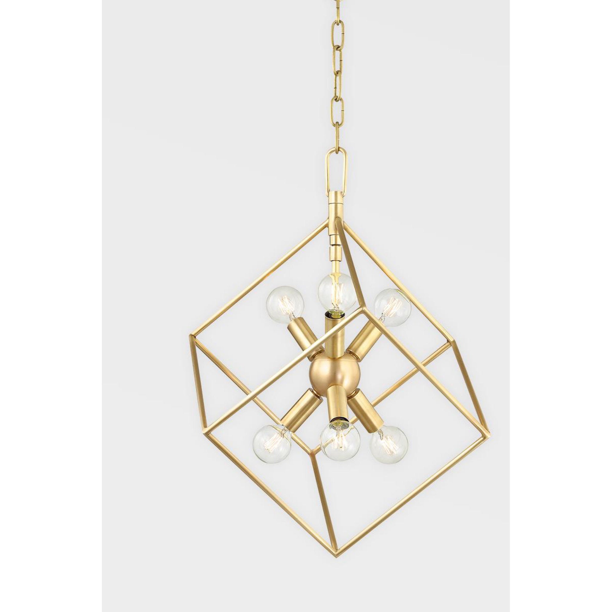 Roundout 12-Light Chandelier in Polished Nickel 34L x 34W x 44.75H