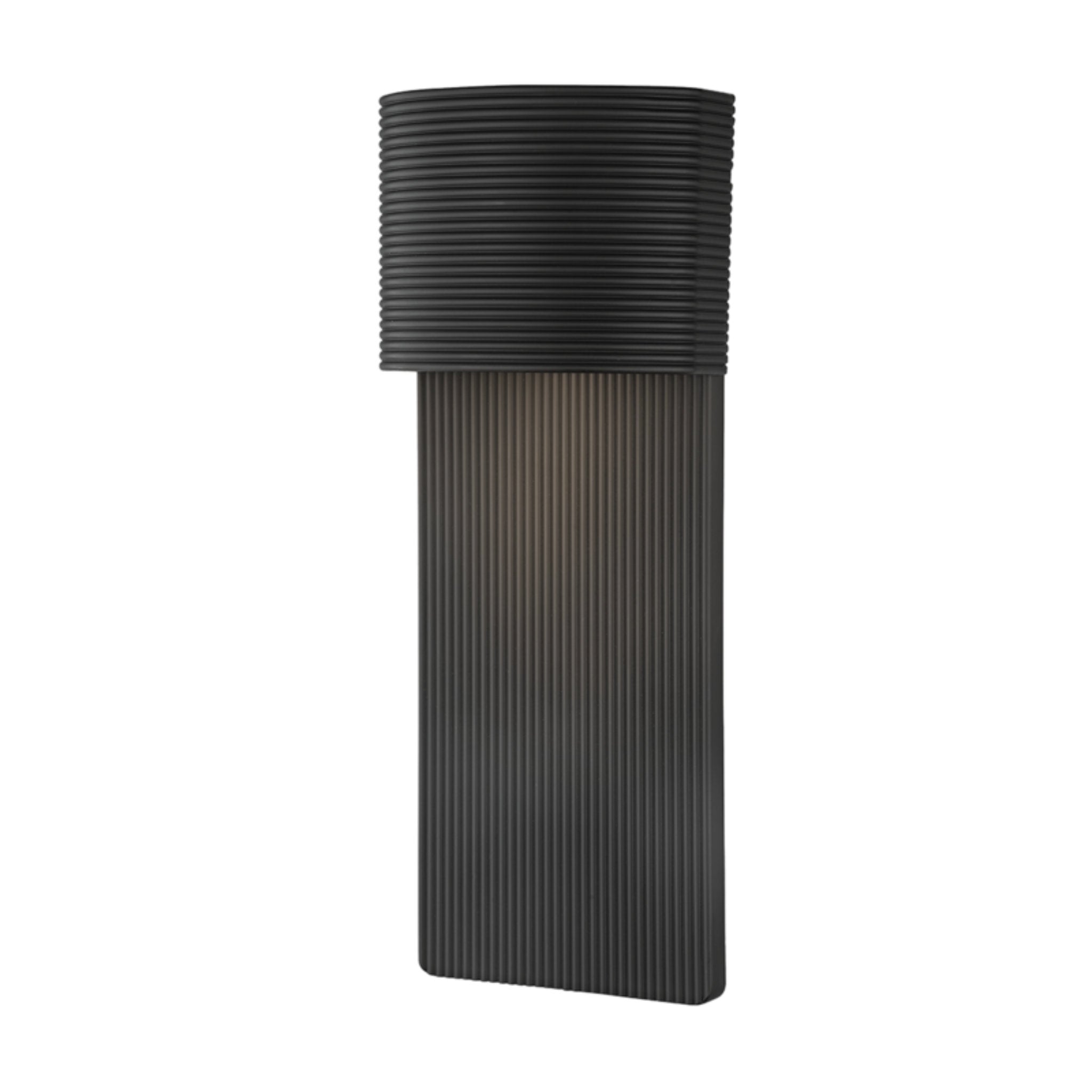 Tempe Wall Sconce 1-Light Outdoor LED in Soft Black 6.75L x 6.75W x 17H
