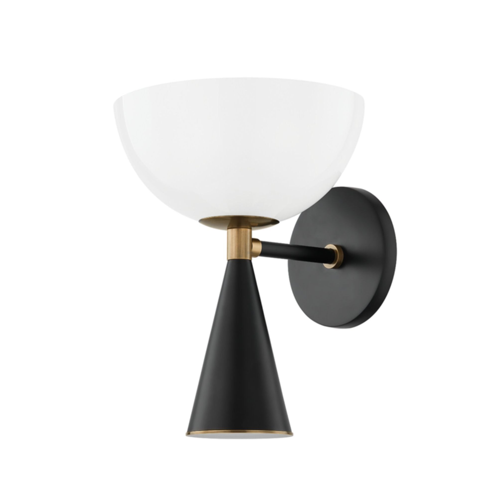 Payson Wall Sconce 1-Light LED in Patina Brass 8L x 8W x 11.25H