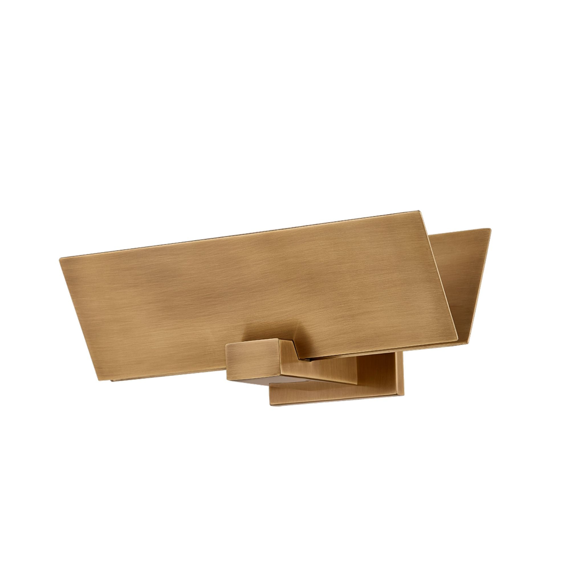 Lander 2-Light Wall Sconce in Patina Brass 13W x 4.5H