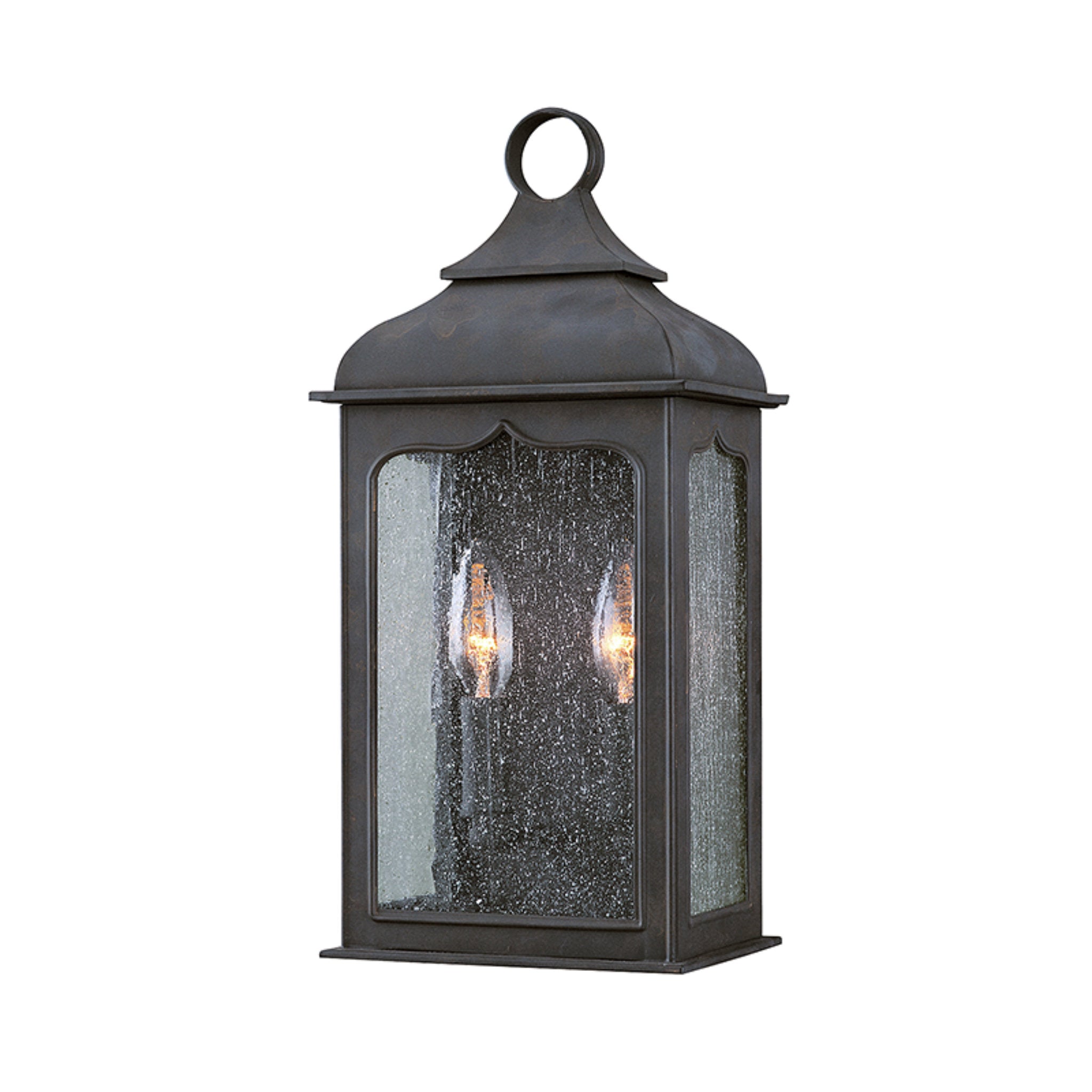 Henry Street Wall Sconce 2-Light Outdoor LED in Textured Bronze 7.25L x 7.25W x 15H