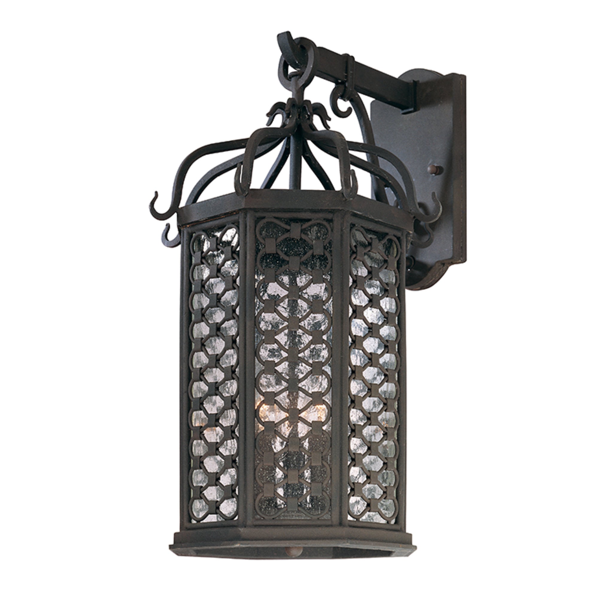 Los Olivos Wall Sconce 3-Light Outdoor LED in Textured Iron 10.5L x 10.5W x 20.5H