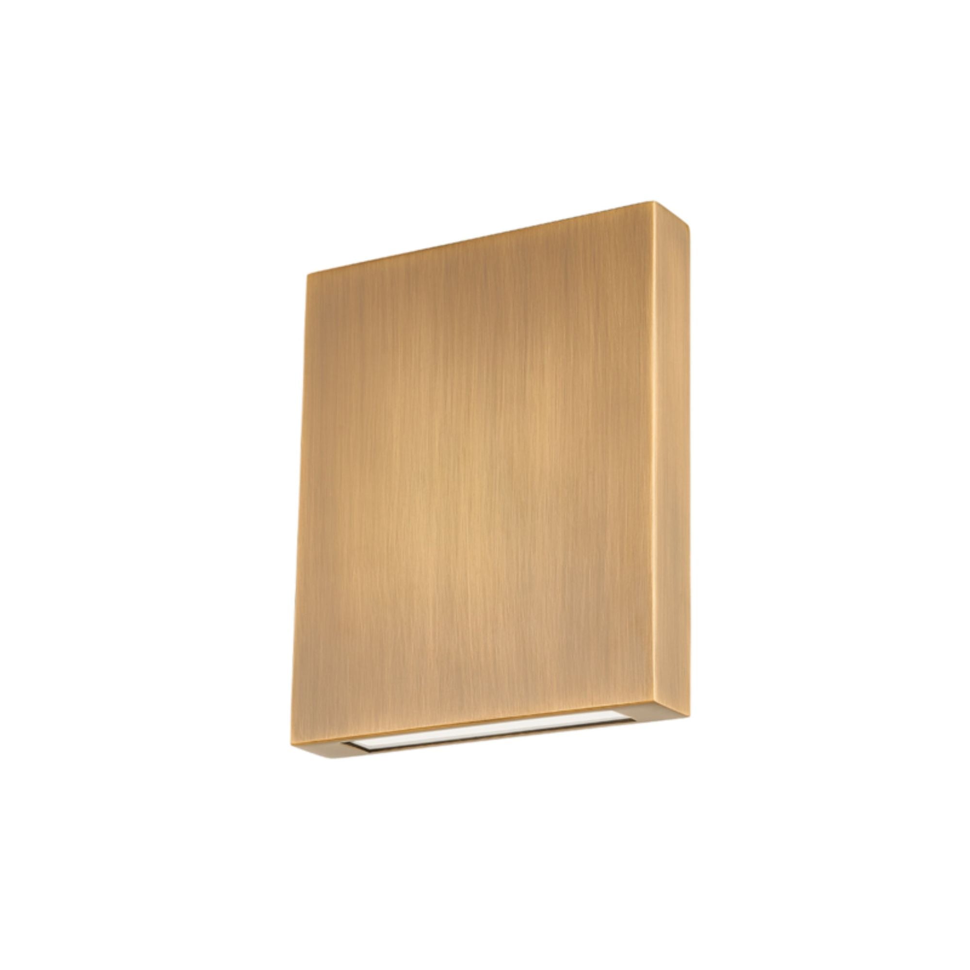 Thayne Wall Sconce 1-Light Outdoor LED in Patina Brass 6L x 6W x 7.5H