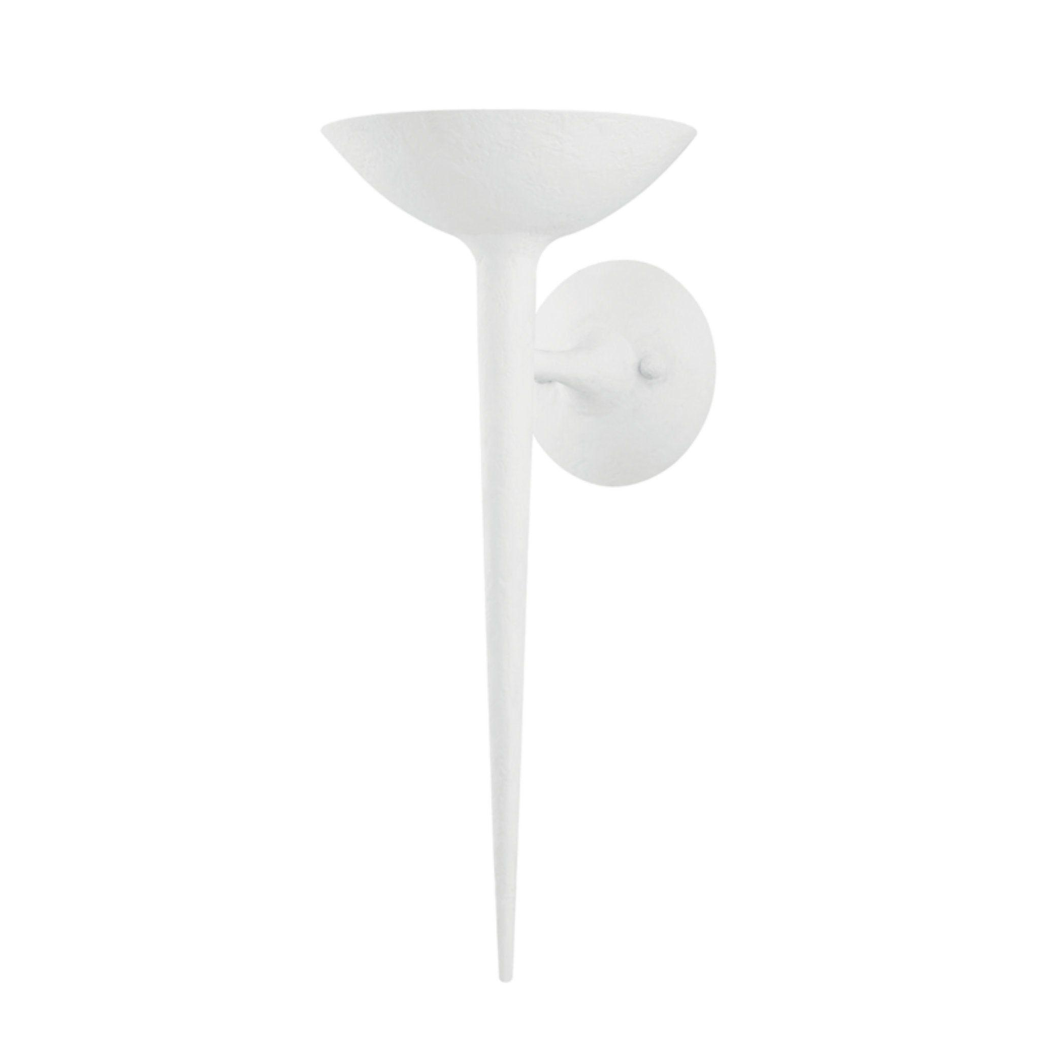 Cecilia Wall Sconce 1-Light LED in Gesso White 8L x 8W x 18.5H