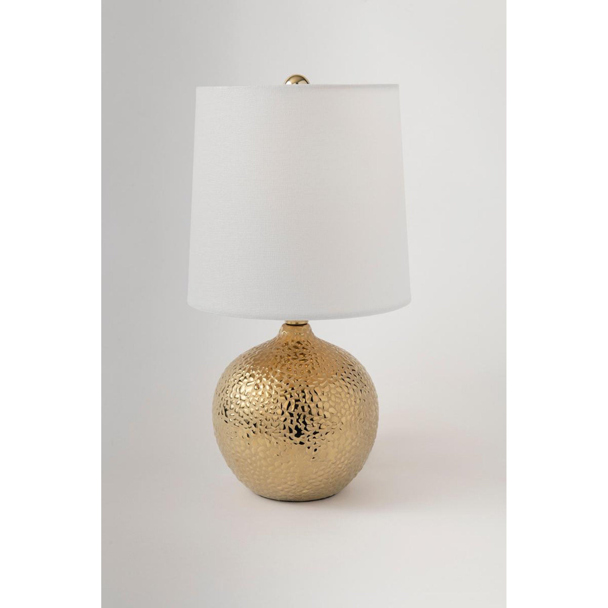Heather 1-Light Table Lamp in Gold 10L x 8W x 14.5H