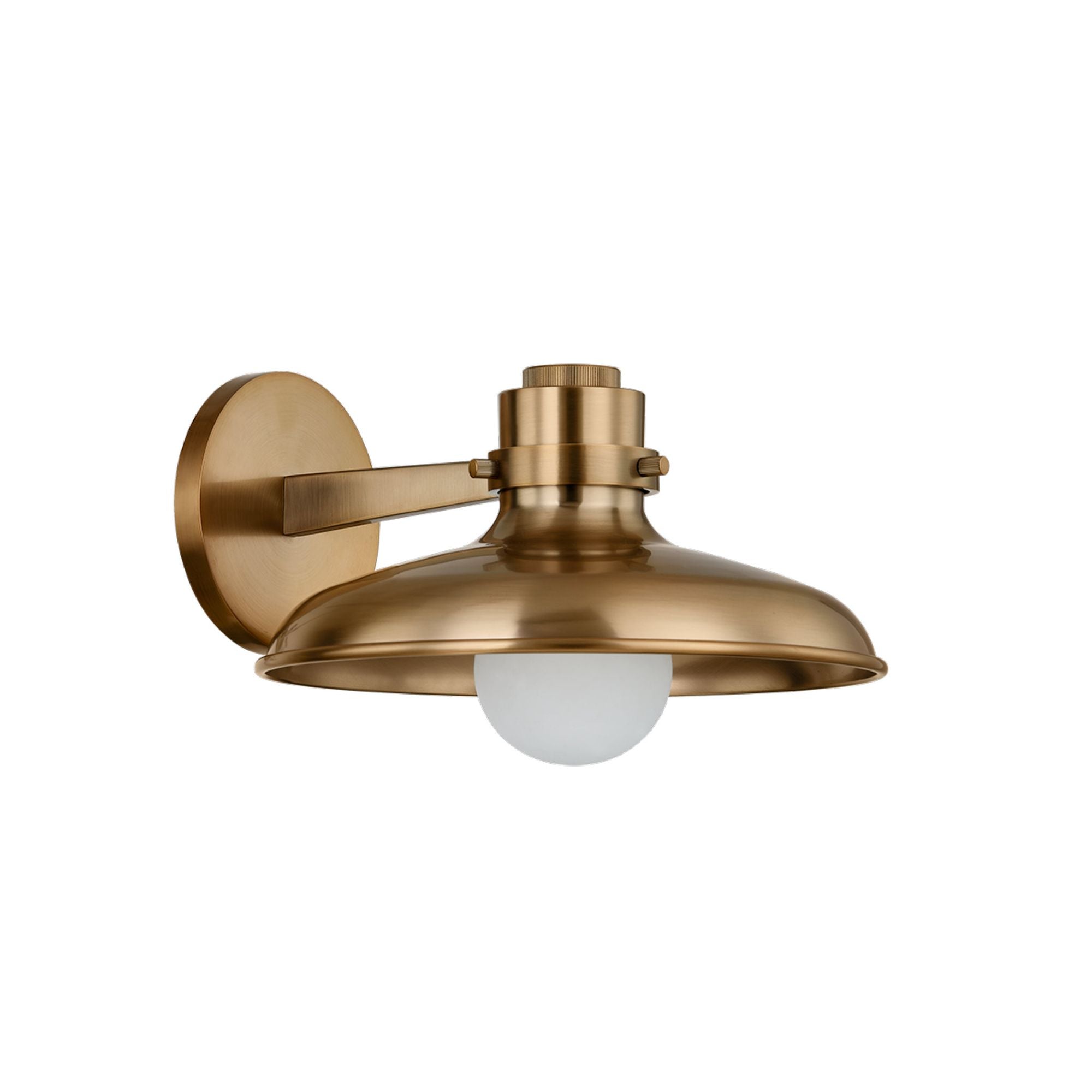Rainhill 1-Light Wall Sconce in Patina Brass 10W x 7H