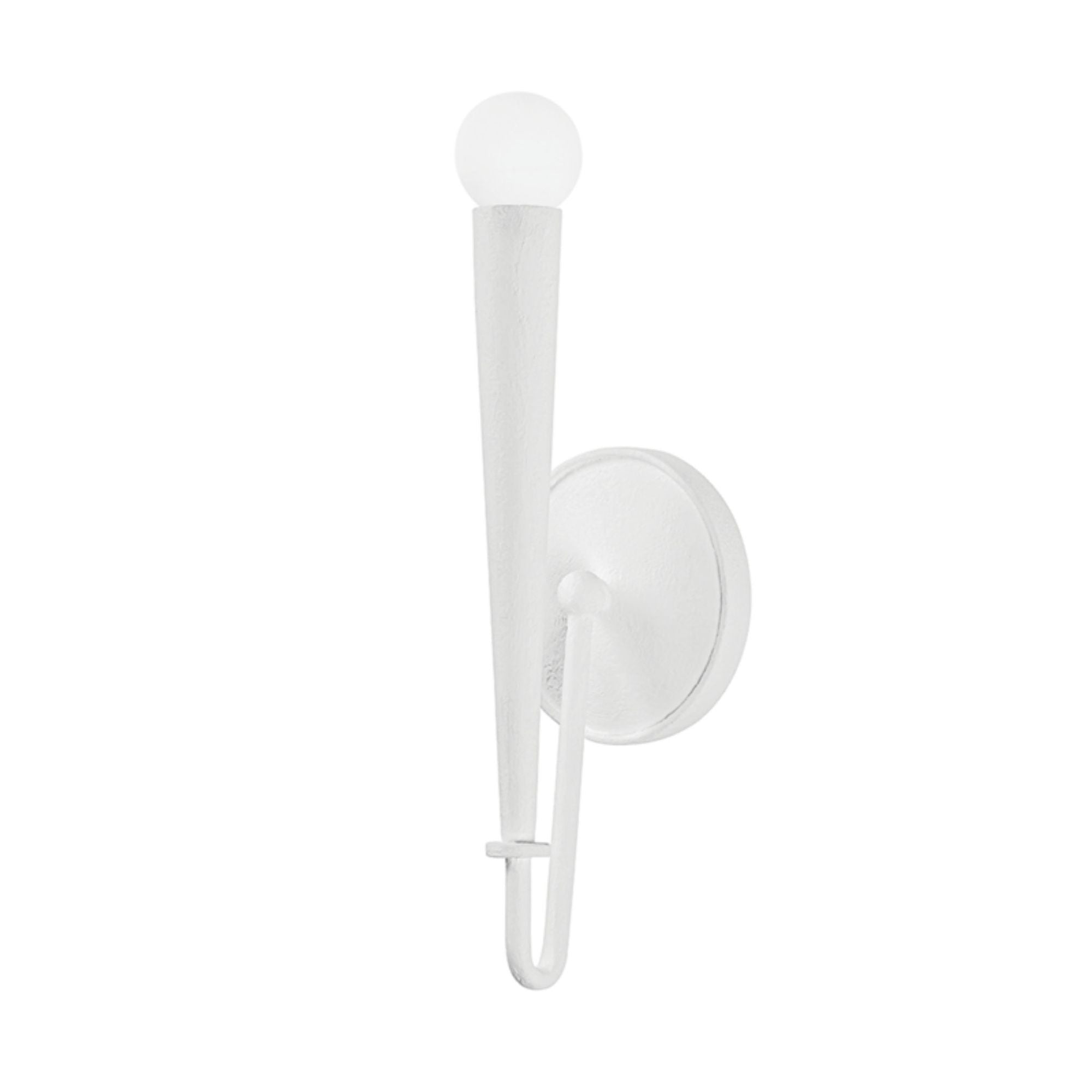 Alder Wall Sconce 1-Light LED in Gesso White 4.75L x 4.75W x 14H