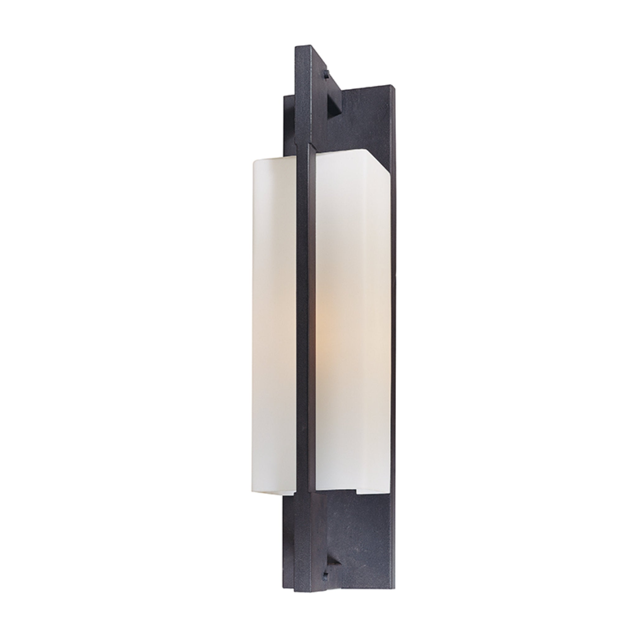 Blade Wall Sconce 1-Light Outdoor LED in Forged Iron 4.75L x 4.75W x 20.5H