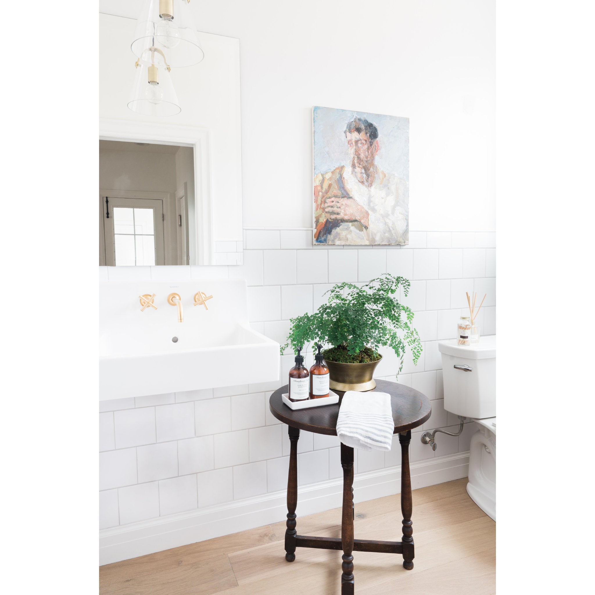 Karin 1-Light Pendant in Aged Brass 12.75L x 12.75W x 13.75H