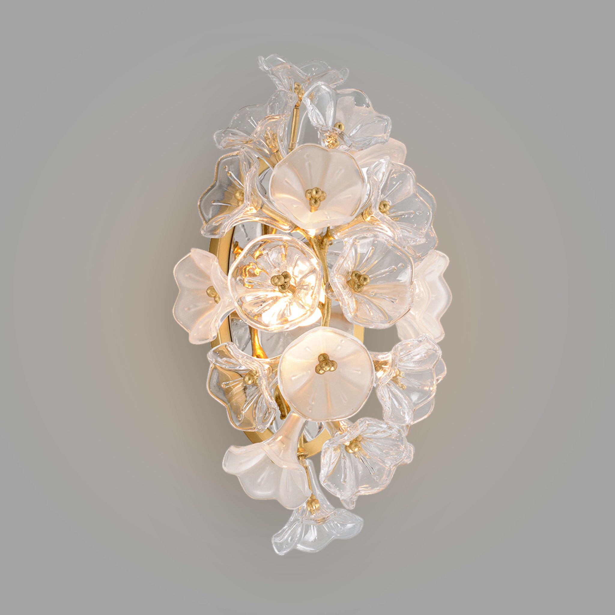 Jasmine 1-Light Wall Sconce in Gold Leaf 9L