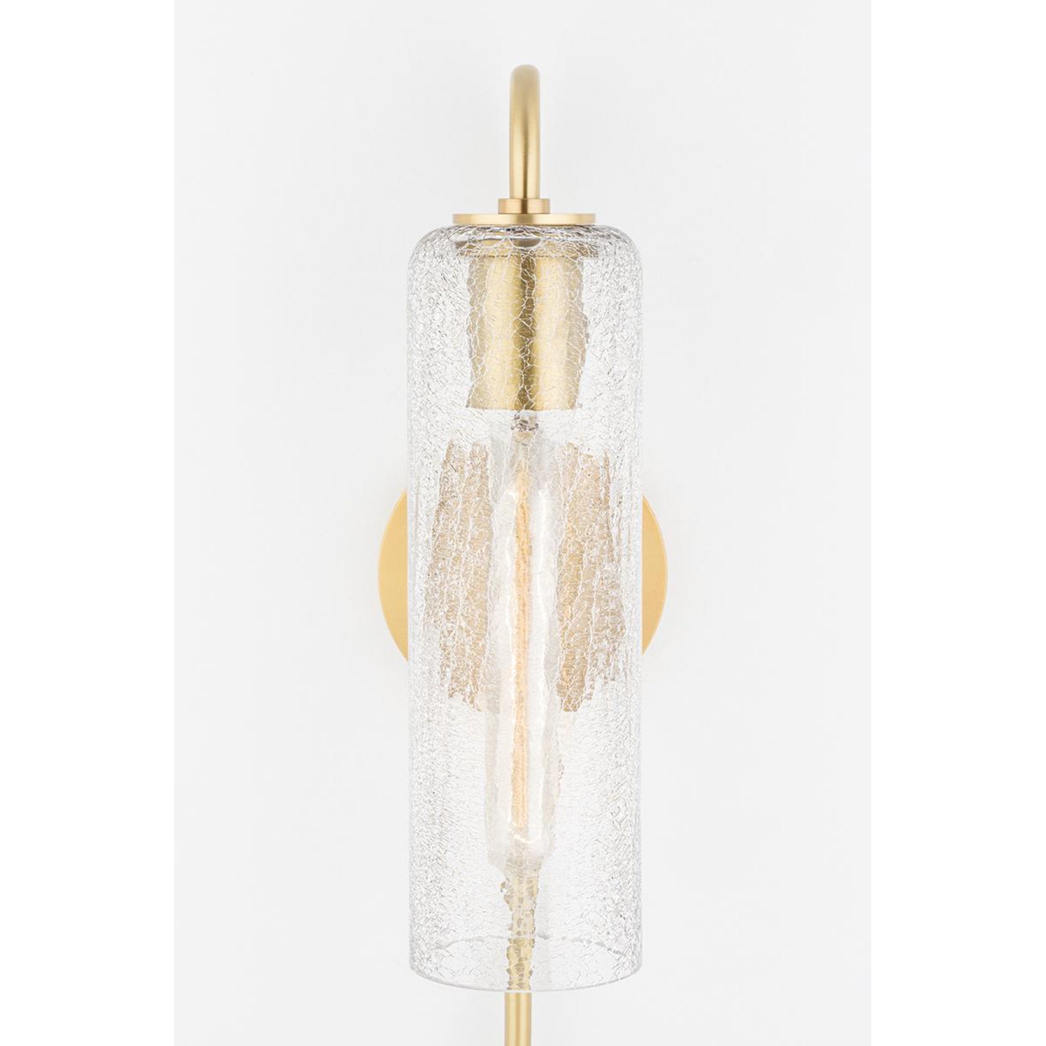 Skye 1-Light Wall Sconce in Aged Brass 4.75L x 4.75W x 19H