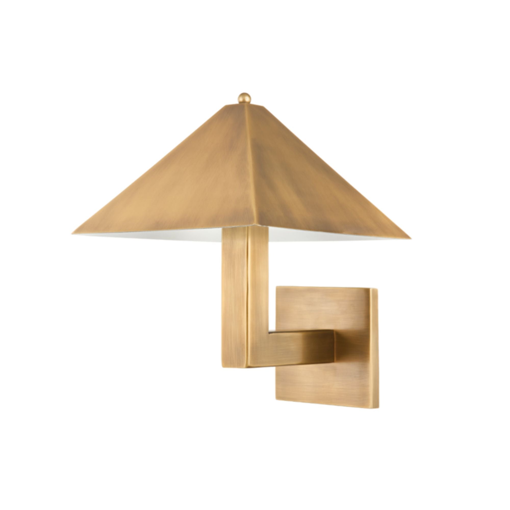 Knight Wall Sconce 1-Light LED in Patina Brass 8.5L x 8.5W x 11H