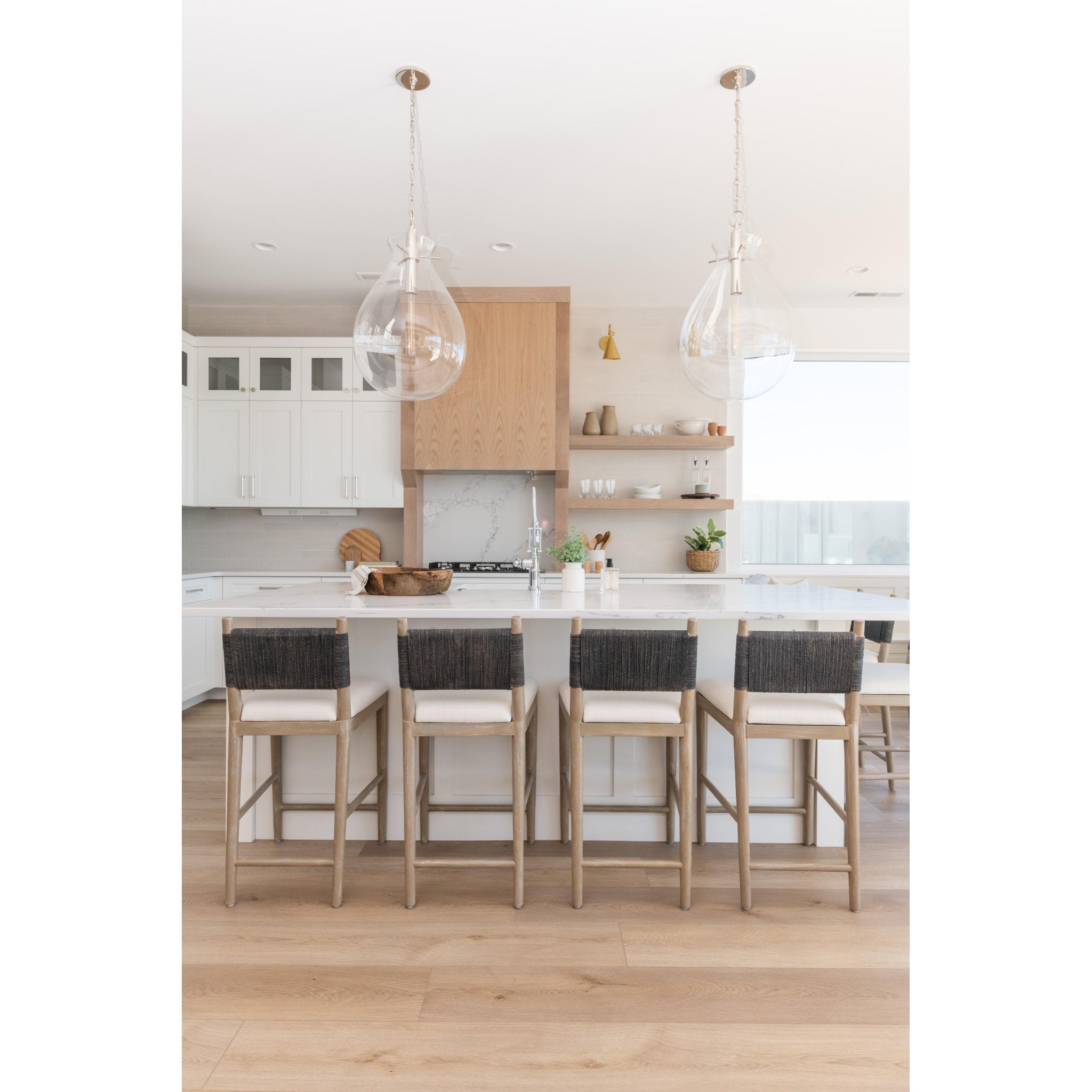 Ivy 1-Light Pendant in Polished Nickel by Becki Owens 18L x 18W x 30.5H