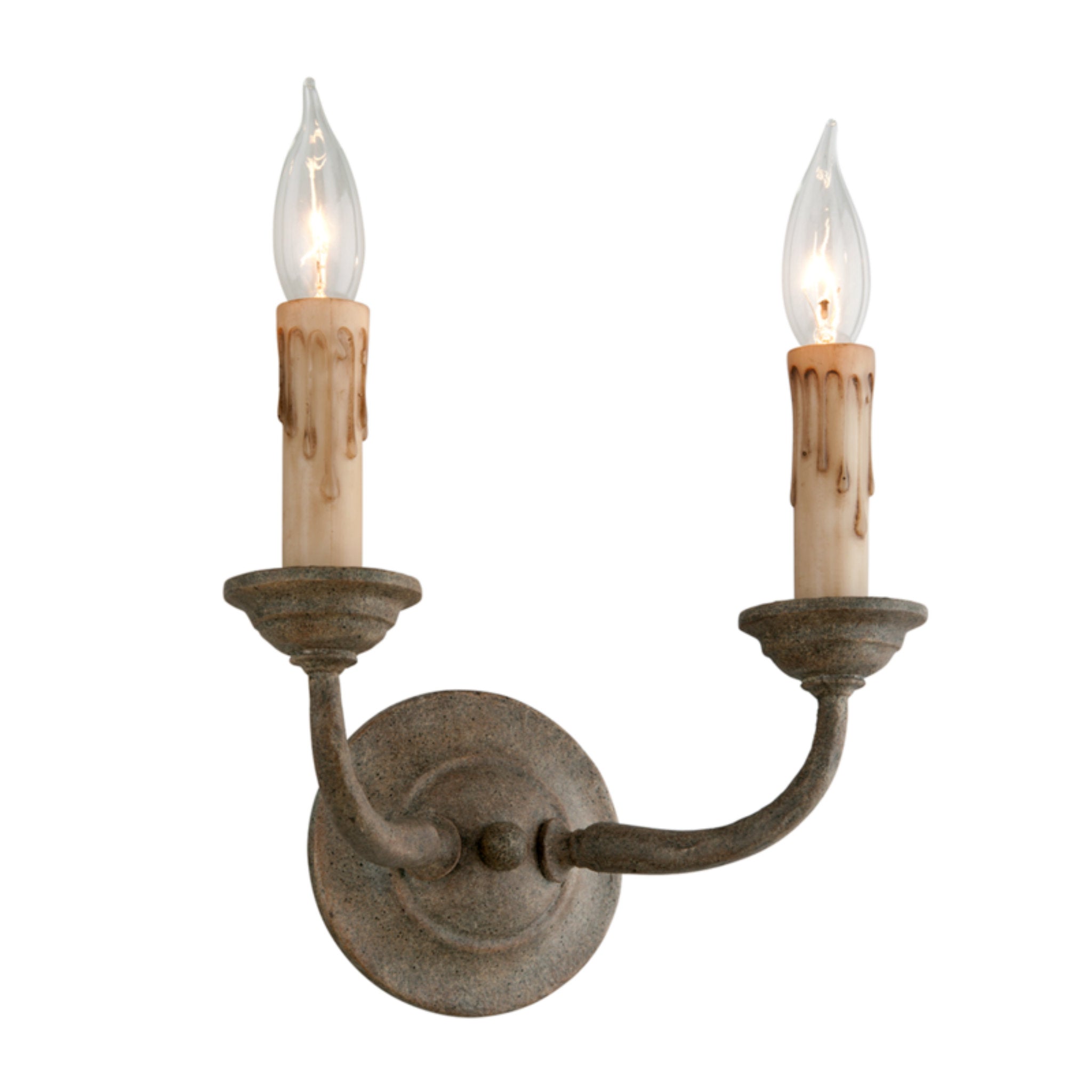 Cyrano Wall Sconce 2-Light LED in Earthen Bronze 11L x 11W x 9.75H