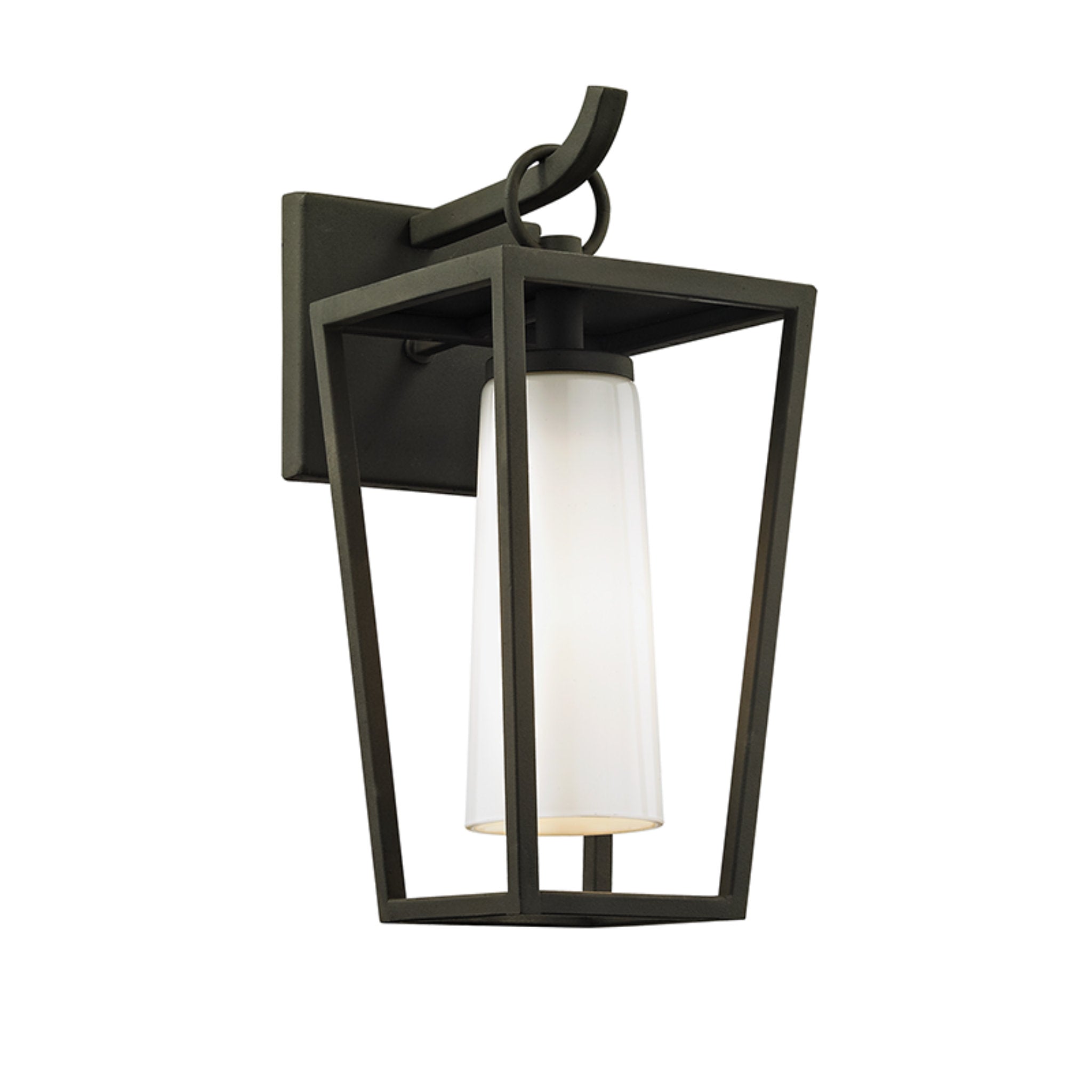 Mission Beach Wall Sconce 1-Light Outdoor LED in Textured Black 6L x 6W x 13.5H