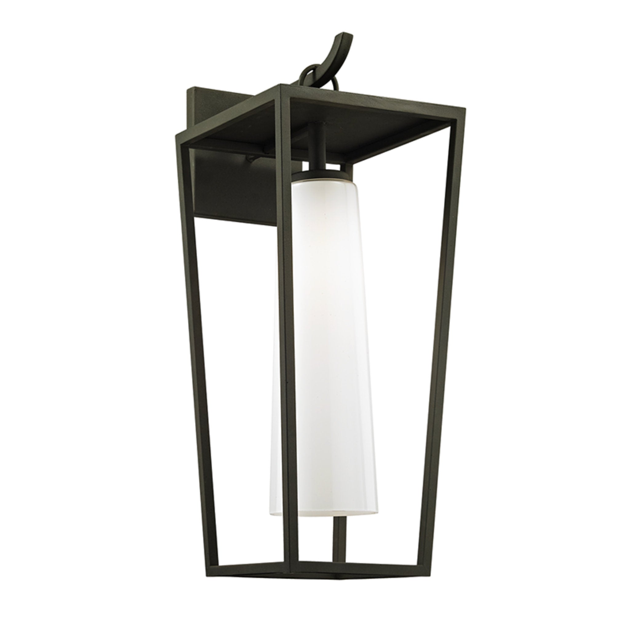 Mission Beach Wall Sconce 1-Light Outdoor LED in Textured Black 9L x 9W x 23H