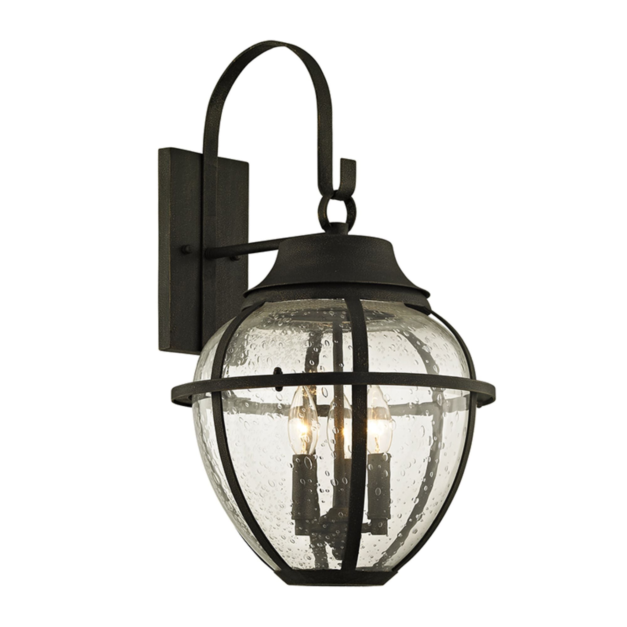 Bunker Hill Wall Sconce 3-Light Outdoor LED in Vintage Bronze 13L x 13W x 22.75H