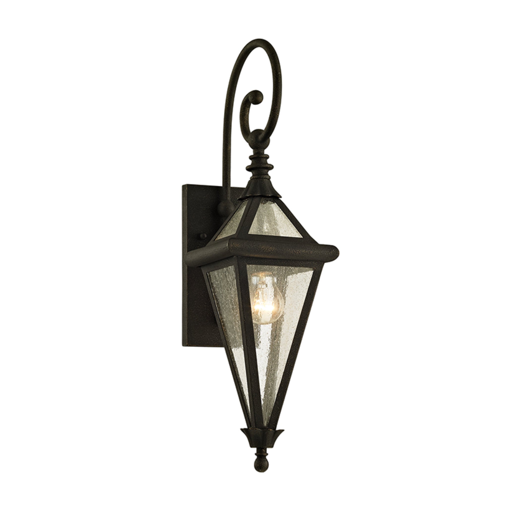 Geneva Wall Sconce 1-Light Outdoor LED in Vintage Bronze 6.5L x 6.5W x 23.5H